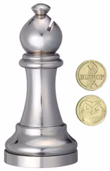 Chess Puzzle - Silver Bishop - Cast Puzzle - Kluring