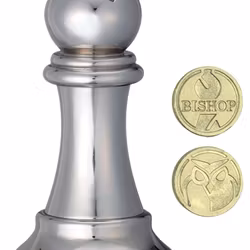 Chess Puzzle - Silver Bishop - Cast Puzzle - Kluring