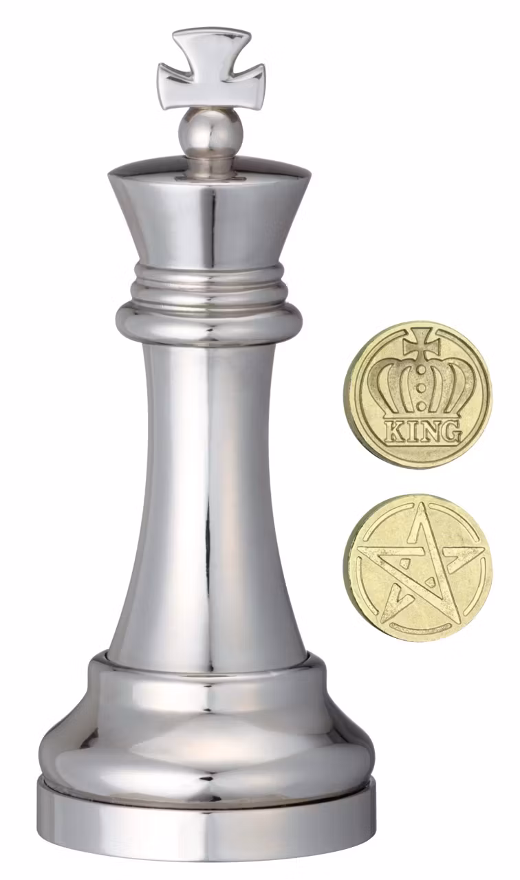 Chess Puzzle - Silver King - Cast Puzzle - Kluring