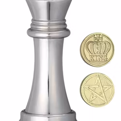 Chess Puzzle - Silver King - Cast Puzzle - Kluring