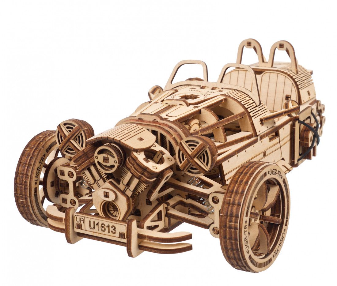 Ugears - Three Wheeler UGR-S - Byggsats i trä