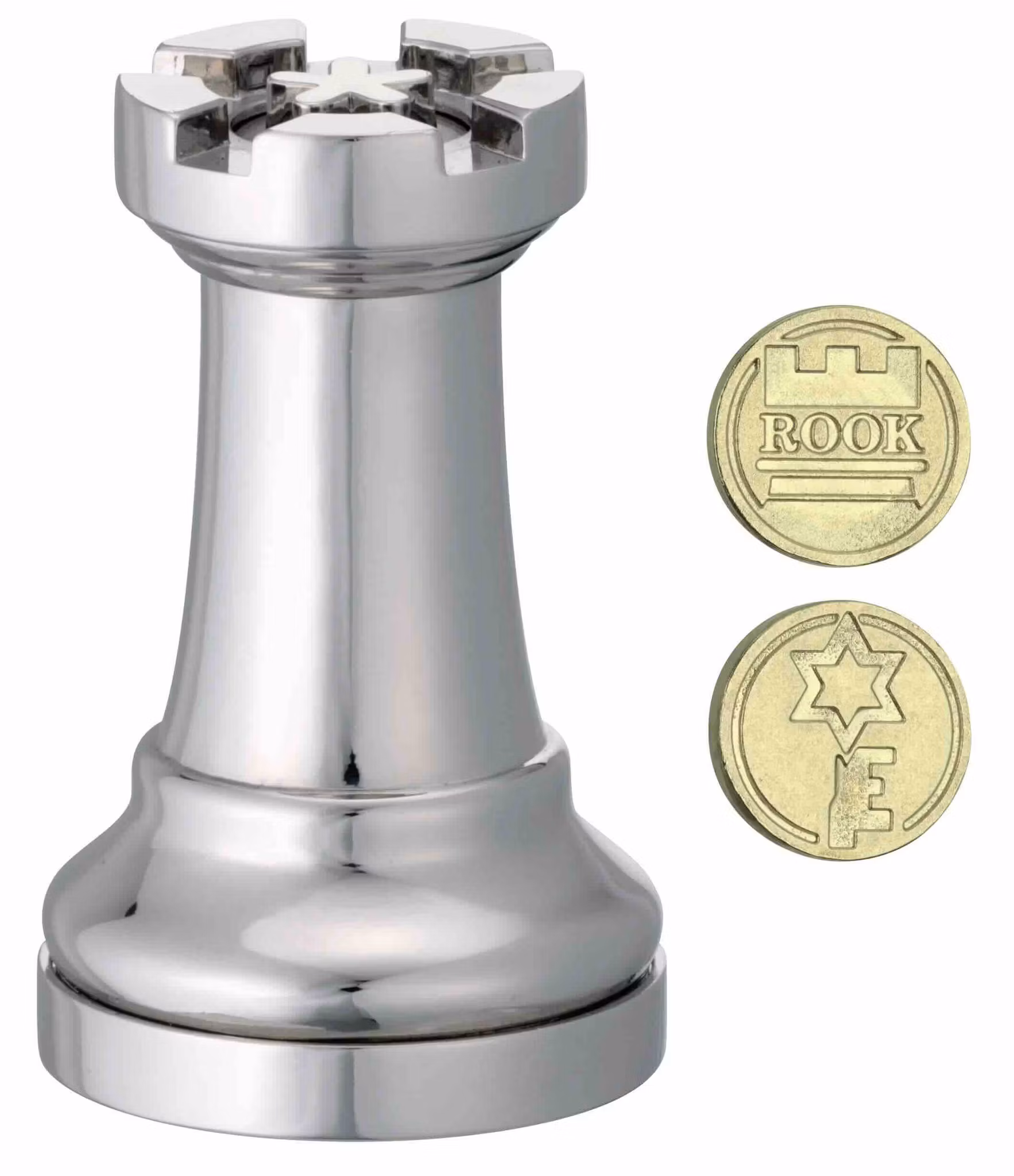 Chess Puzzle - Silver Rook - Cast Puzzle - Kluring