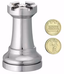 Chess Puzzle - Silver Rook - Cast Puzzle - Kluring