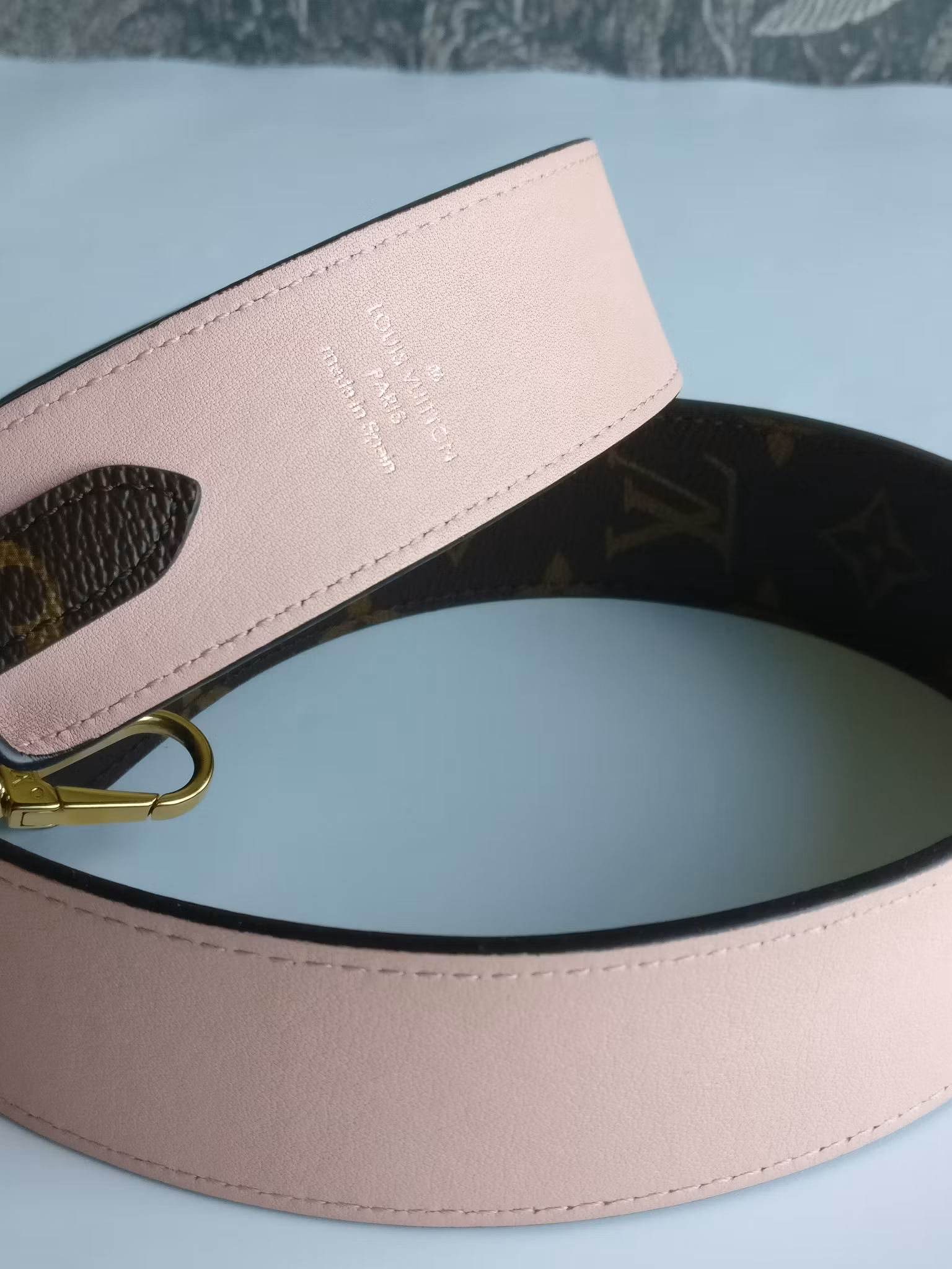 Louis Vuitton Shoulder Strap Monogram Rose Poudre