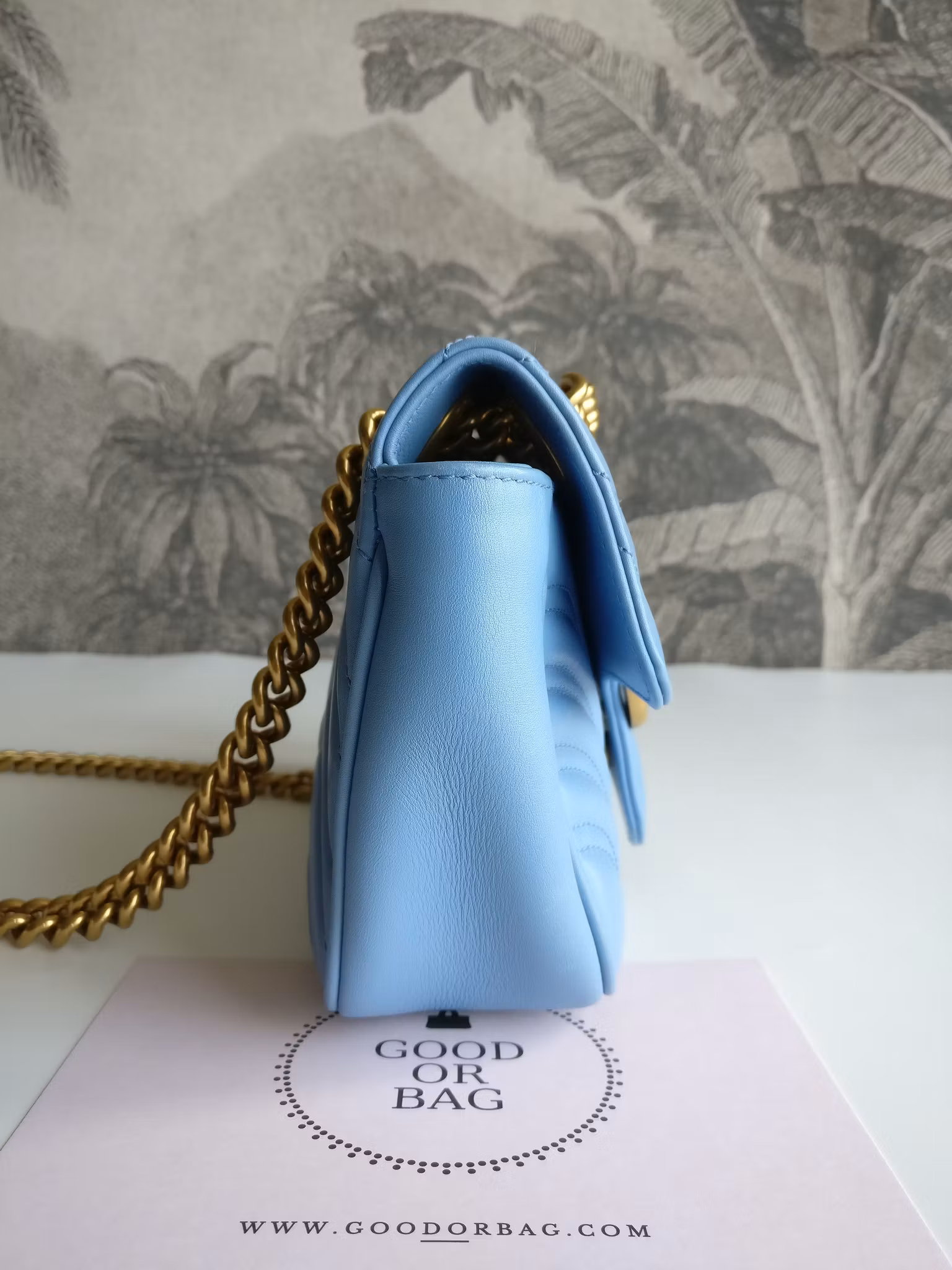 Gucci Marmont Shoulder bag light blue