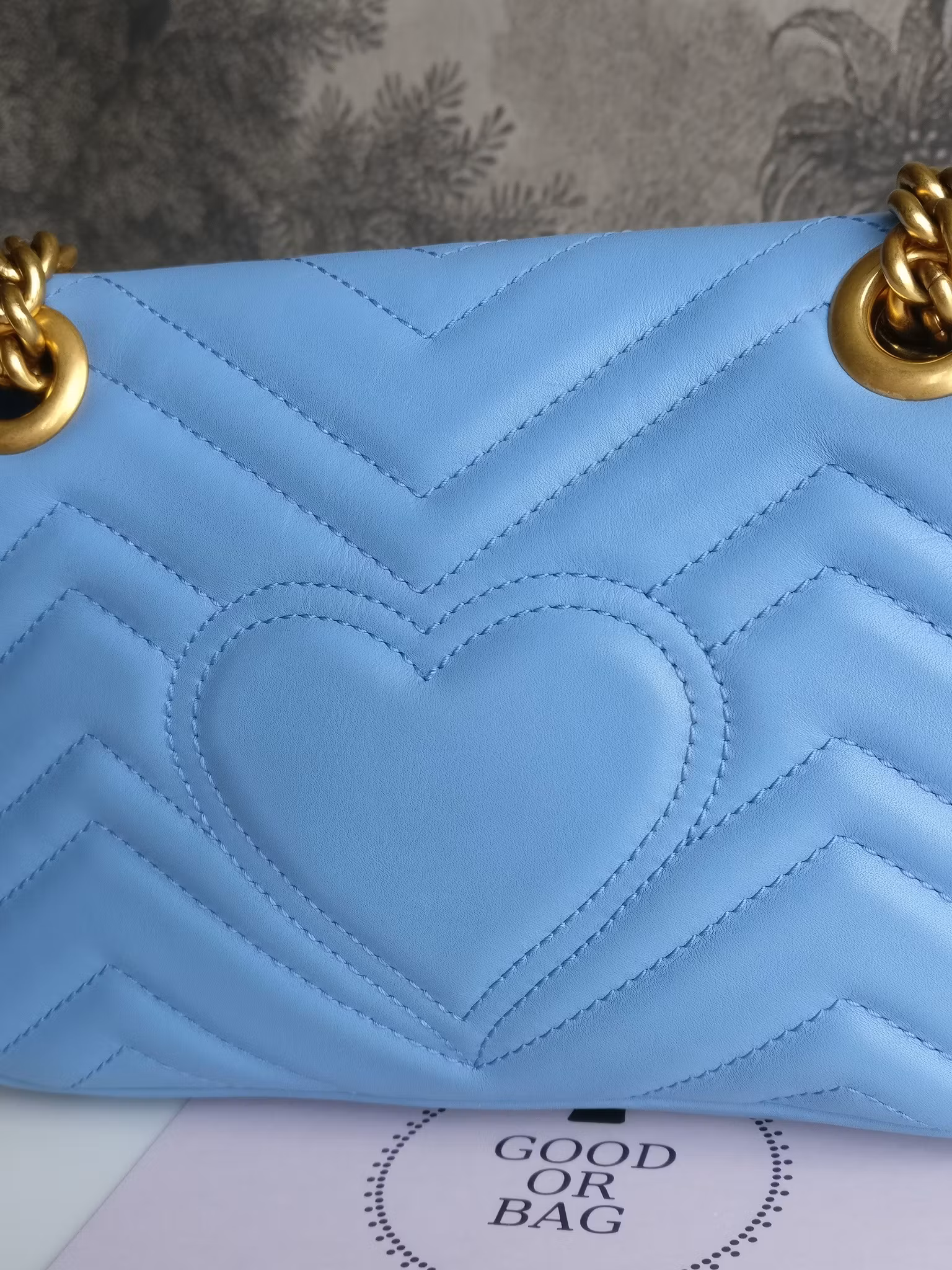 Gucci Marmont Shoulder bag light blue