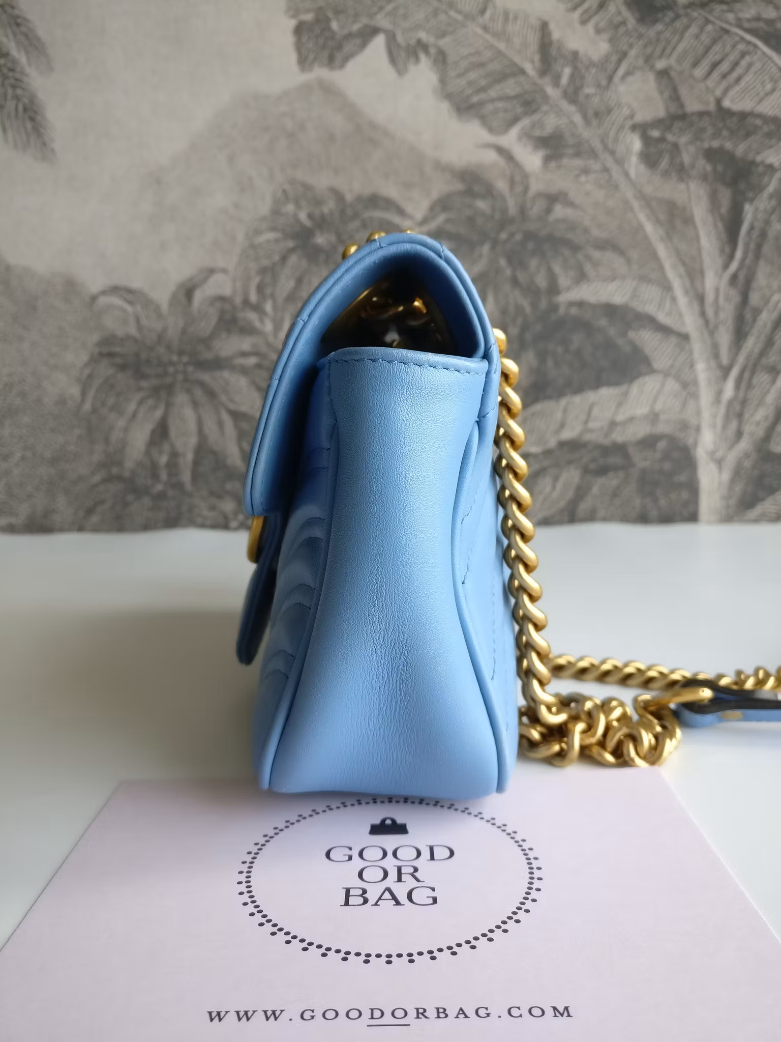 Gucci Marmont Shoulder bag light blue