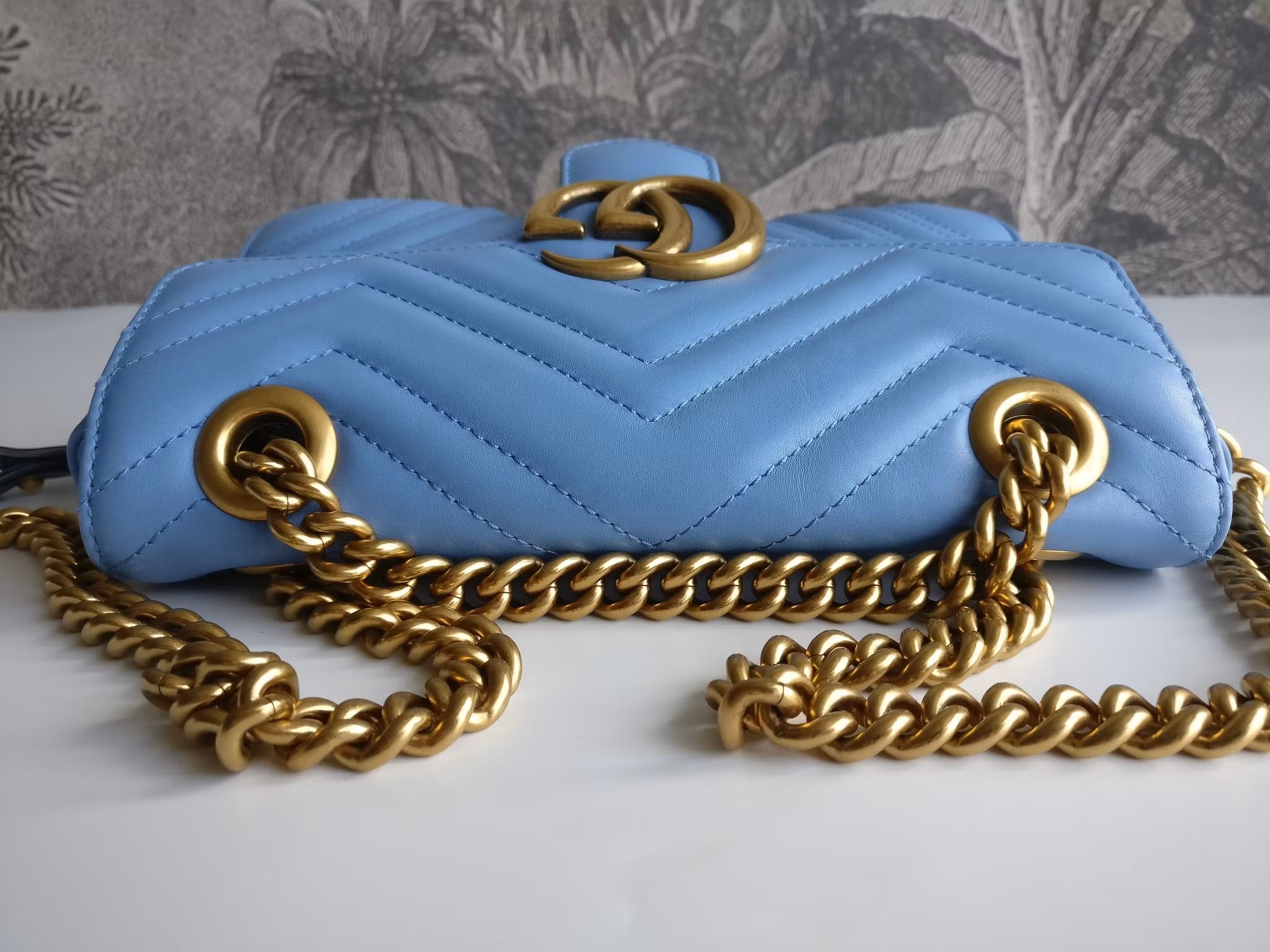 Gucci Marmont Shoulder bag light blue