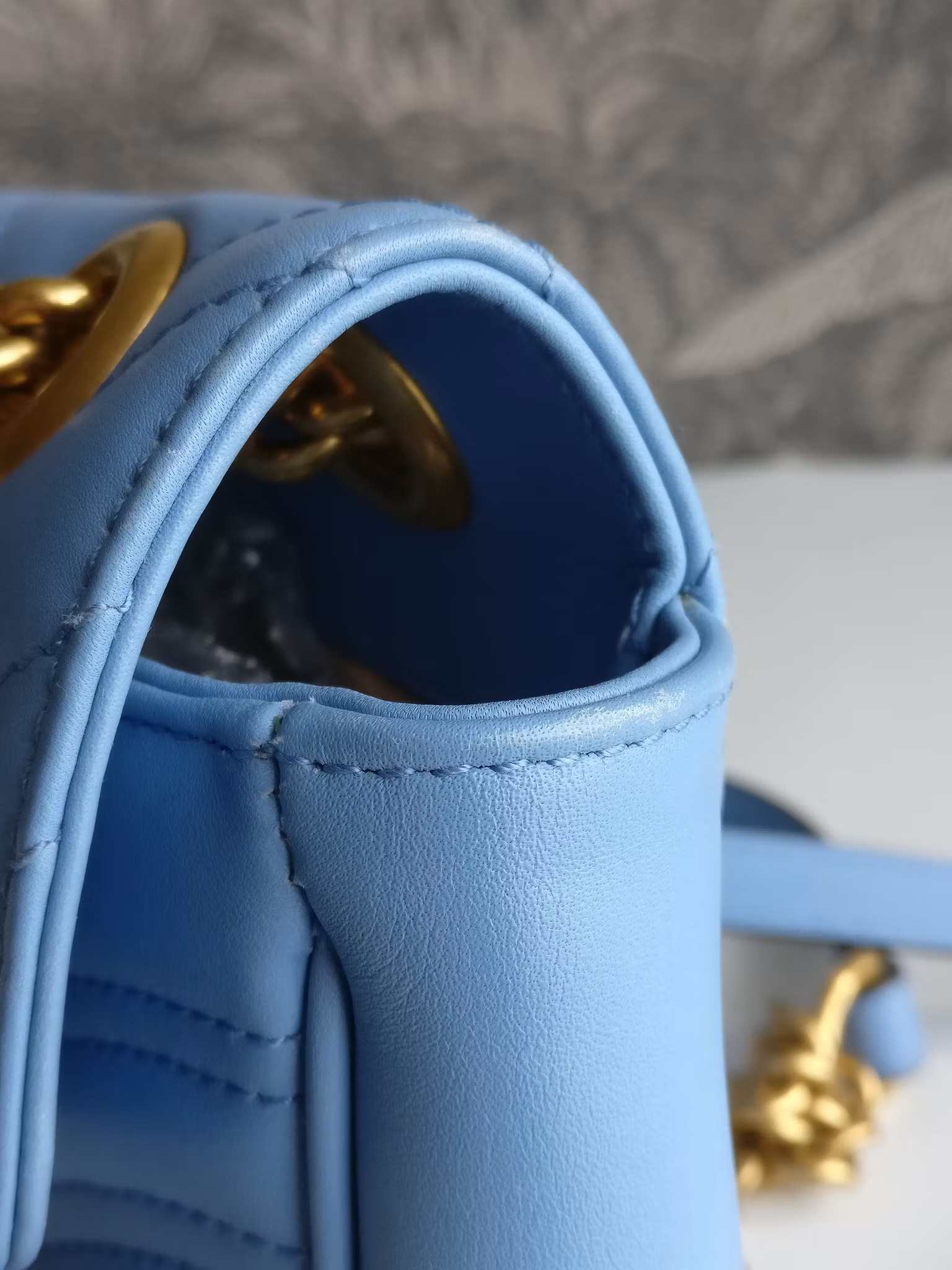 Gucci Marmont Shoulder bag light blue