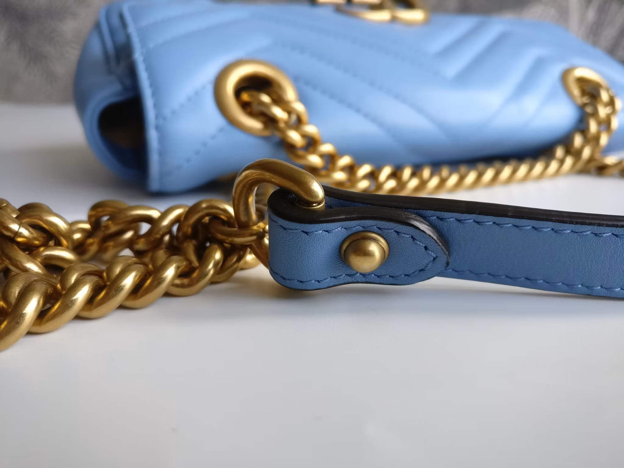Gucci Marmont Shoulder bag light blue