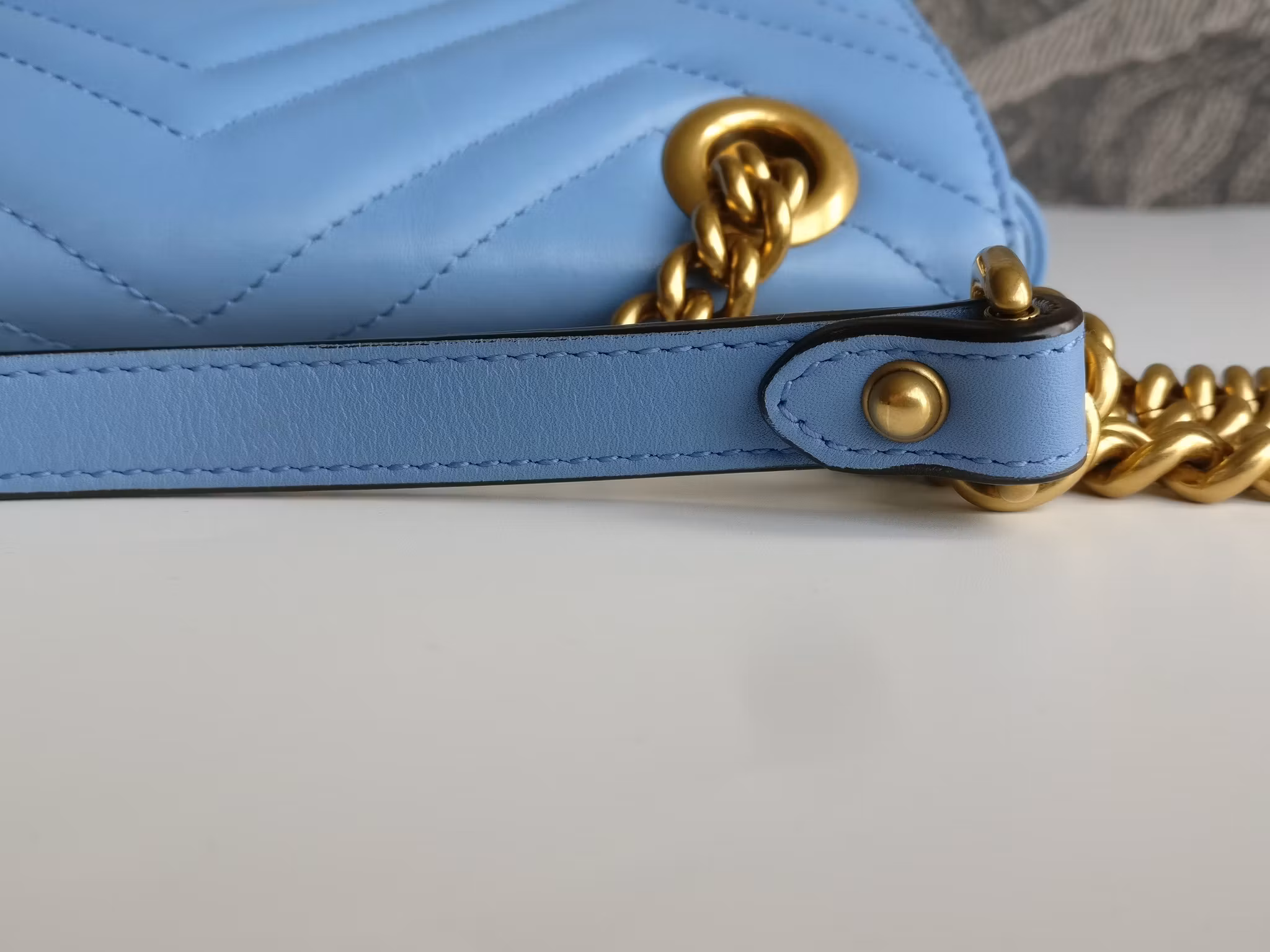 Gucci Marmont Shoulder bag light blue