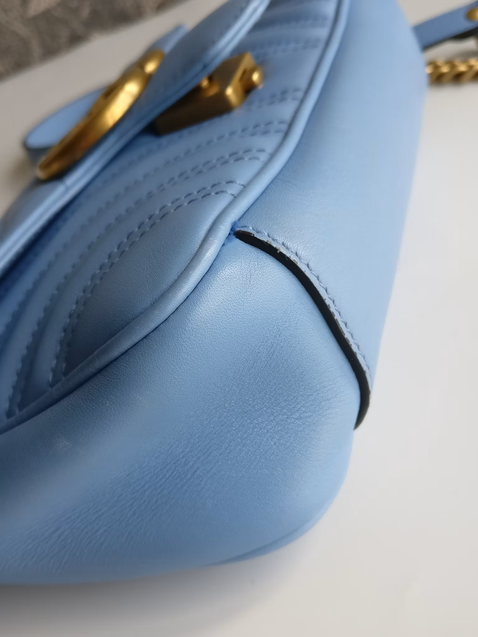 Gucci Marmont Shoulder bag light blue