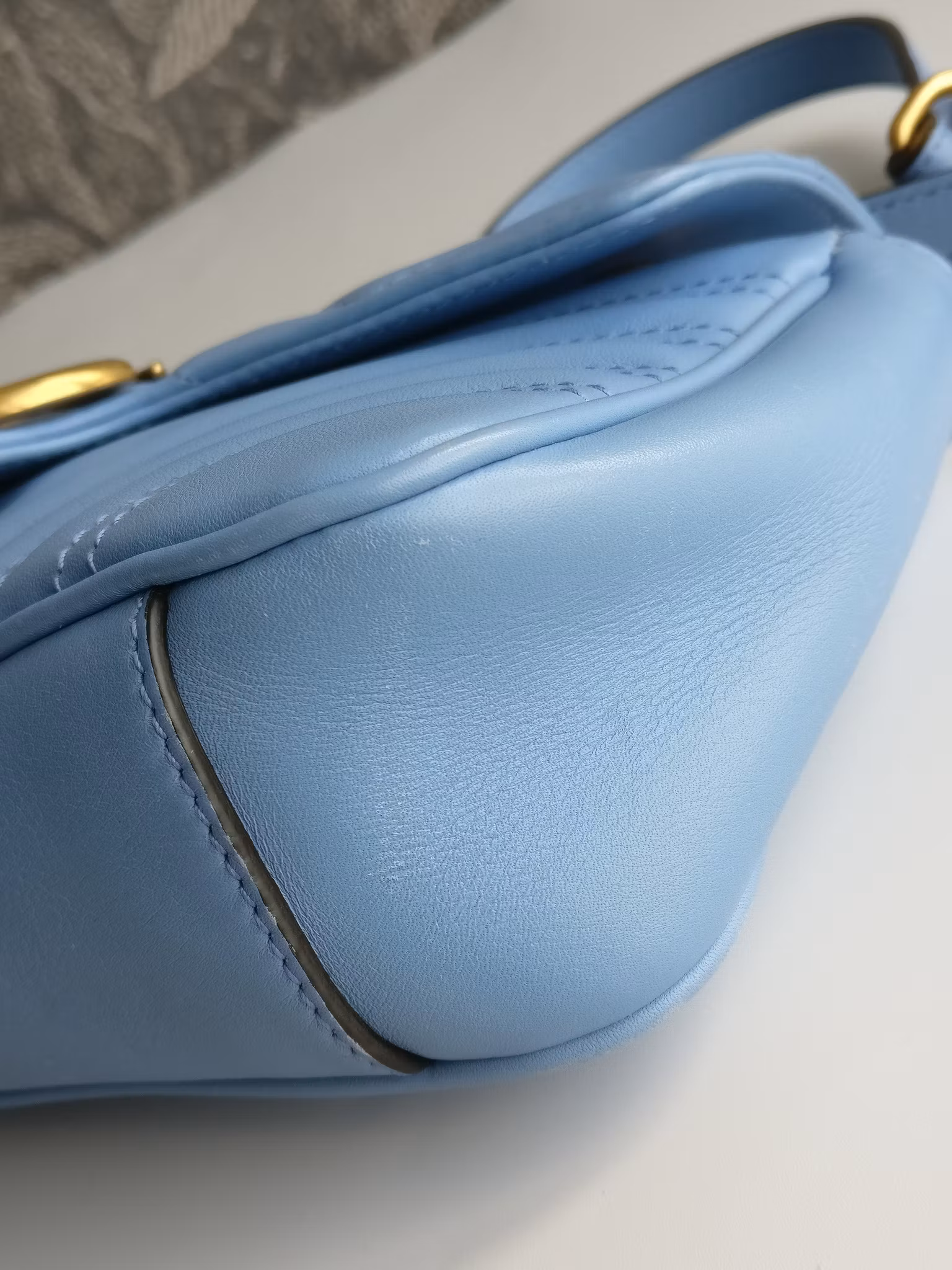Gucci Marmont Shoulder bag light blue