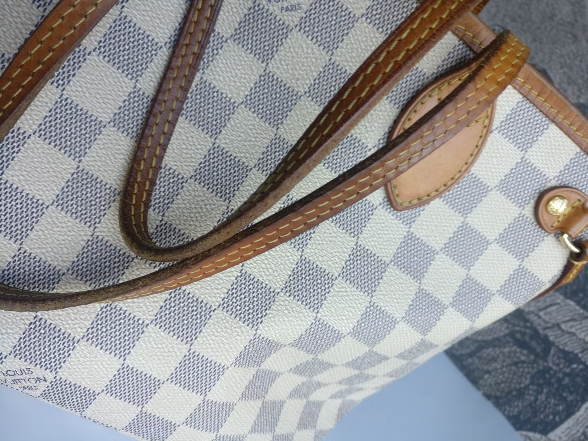 Louis Vuitton Neverfull PM damier azur