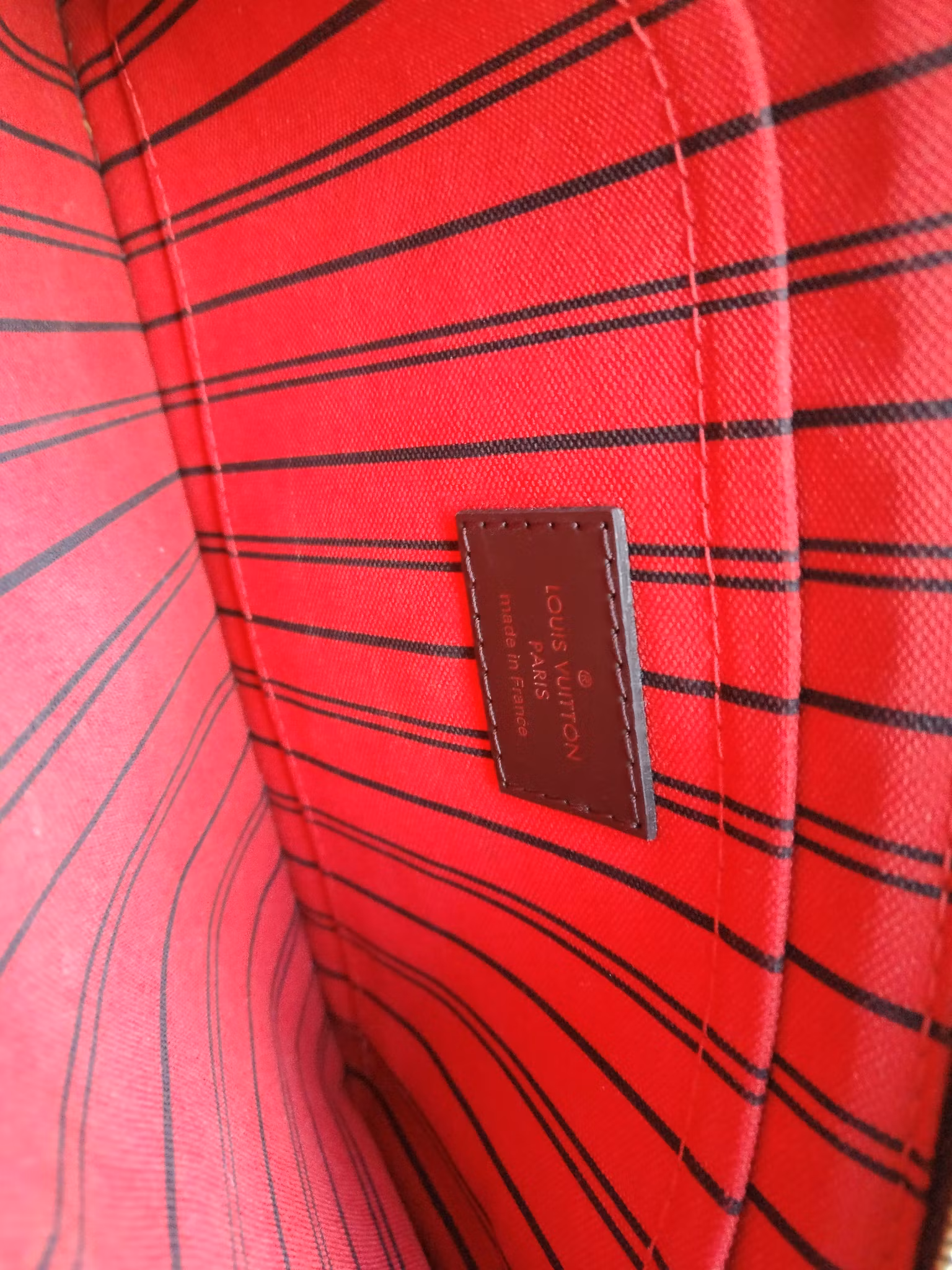 Neverfull MM pochette damier ebene