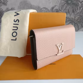 Louis Vuitton Capucines Compact Wallet magnolia