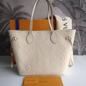 Louis Vuitton Neverfull MM empreinte crème