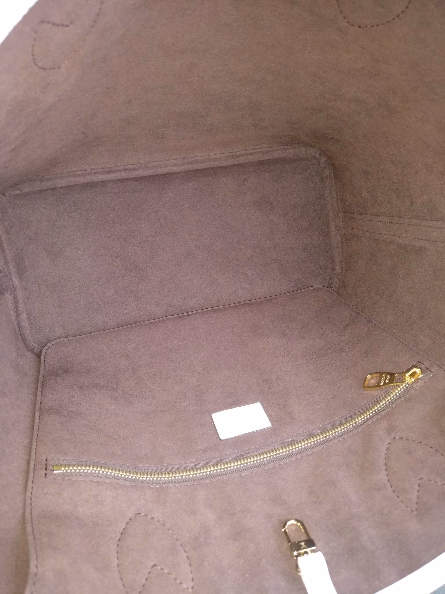 Louis Vuitton Neverfull MM empreinte crème