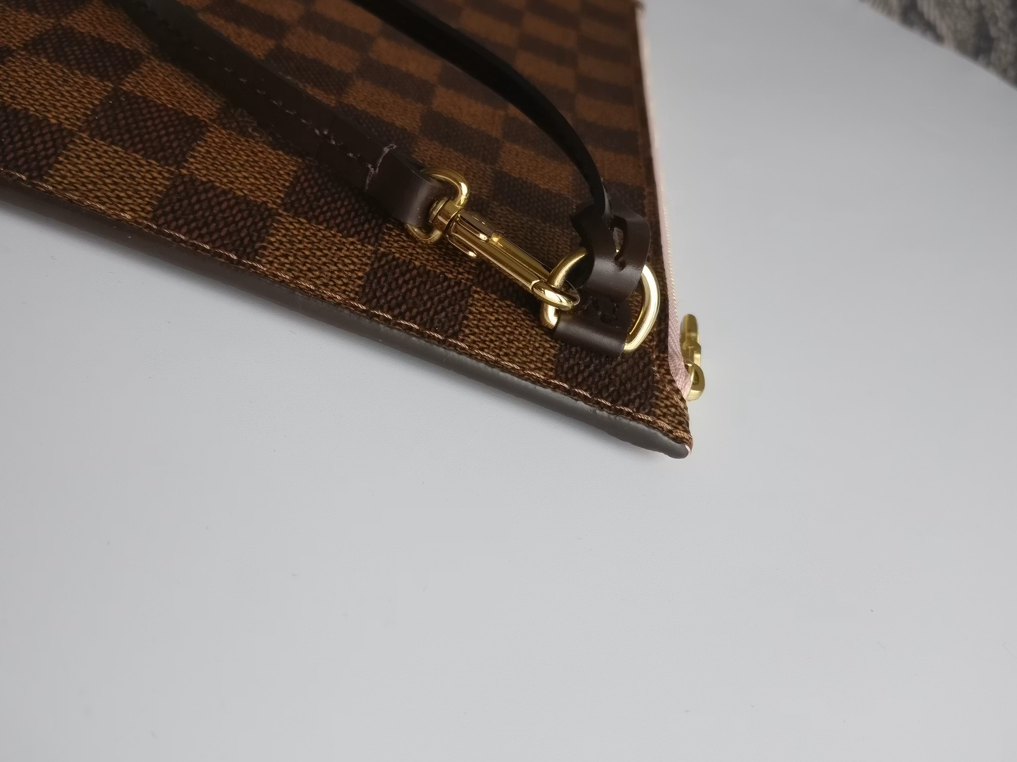 Louis Vuitton Neverfull MM pochette damier ebene