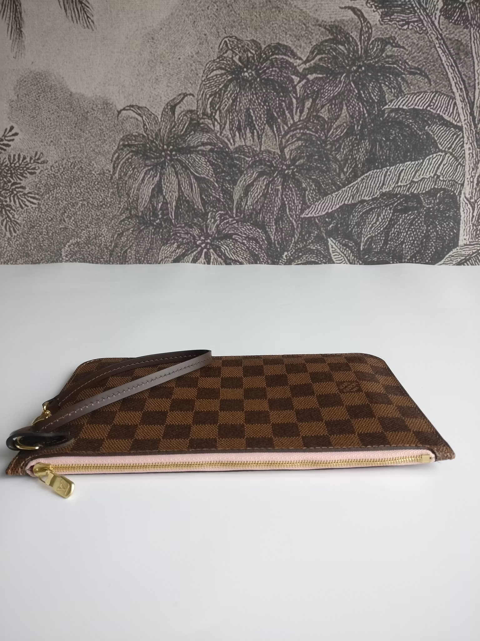 Louis Vuitton Neverfull MM pochette damier ebene