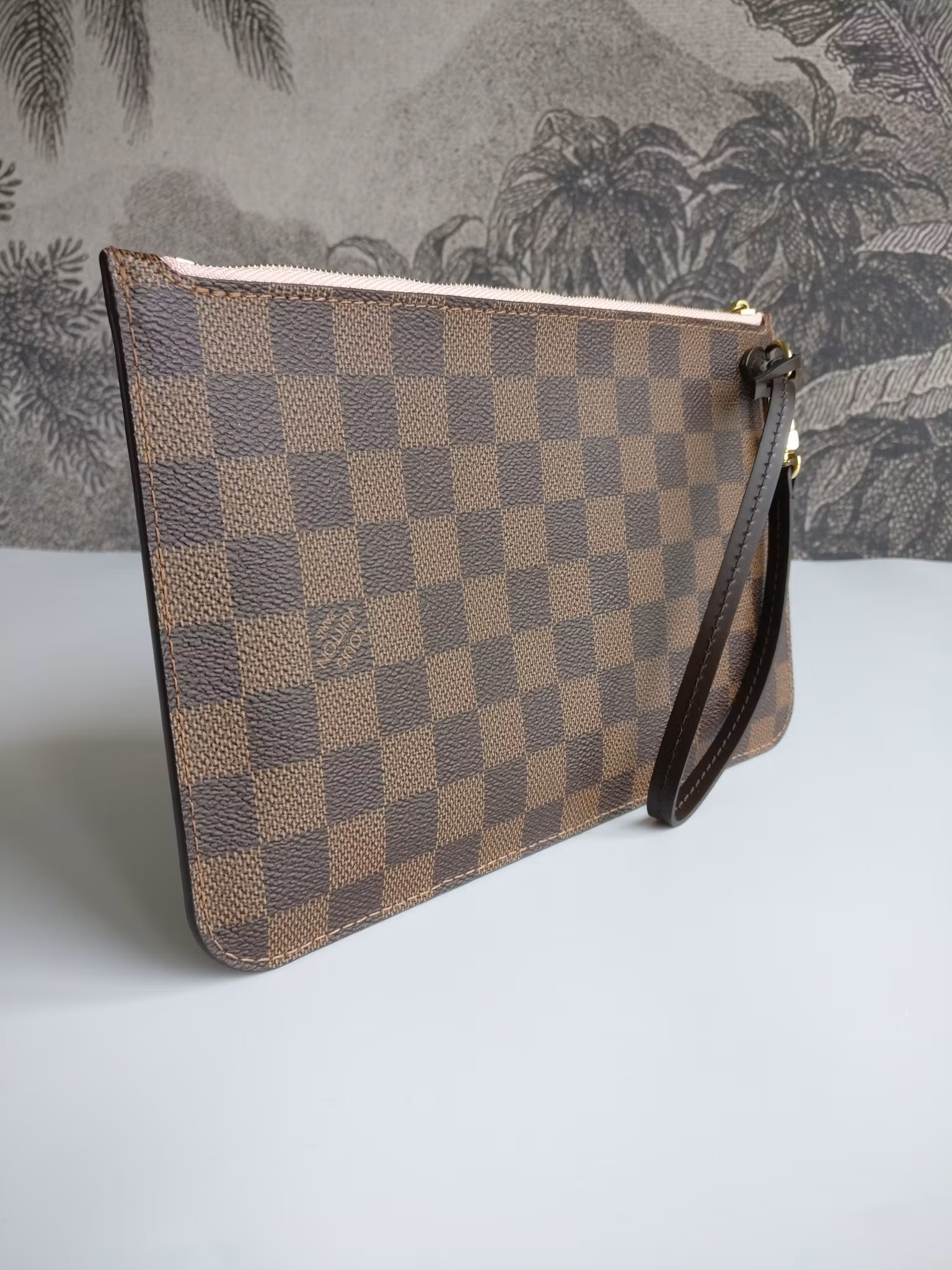 Louis Vuitton Neverfull MM pochette damier ebene