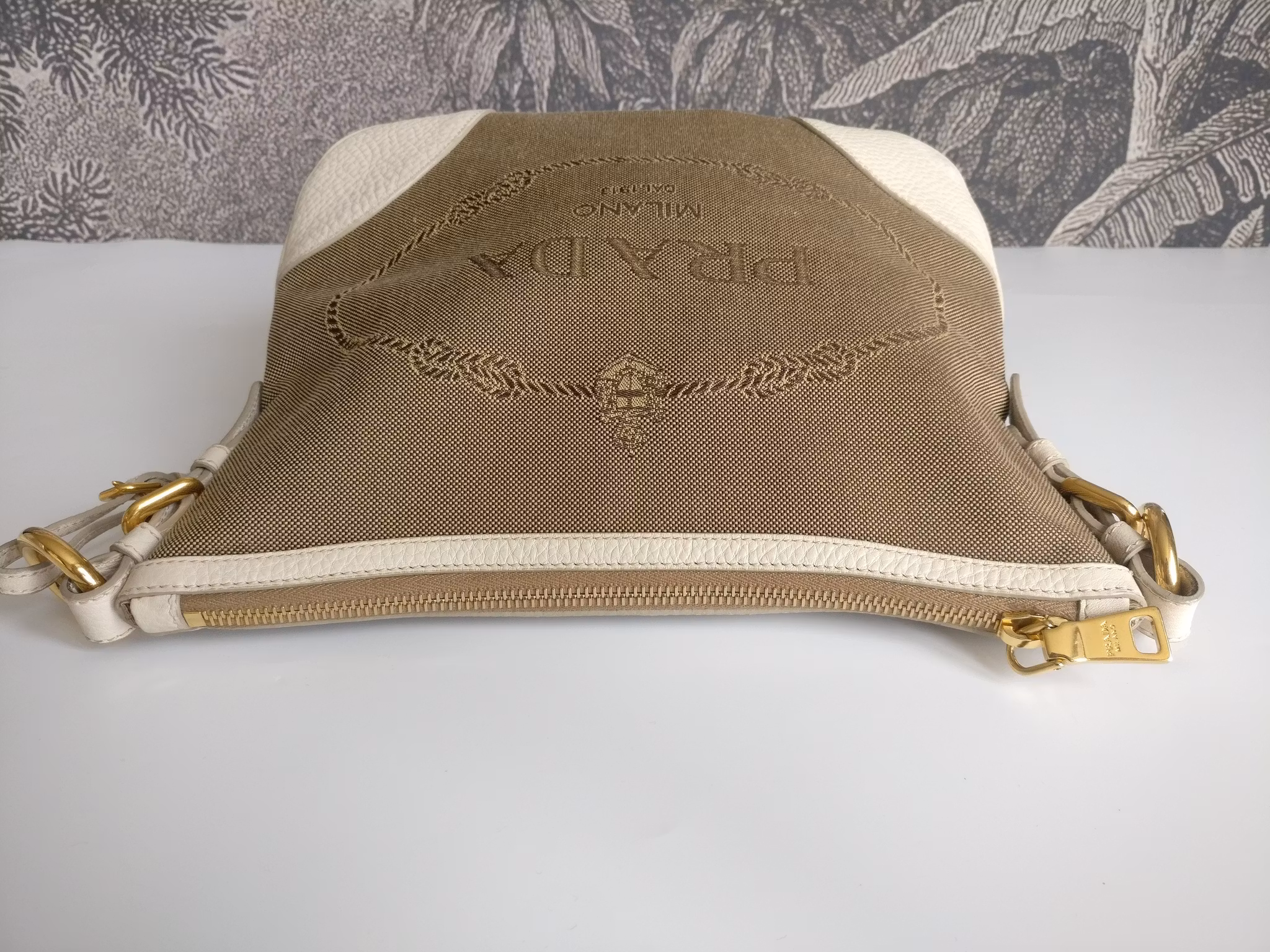 Prada Logo Jacquard crossbody bag