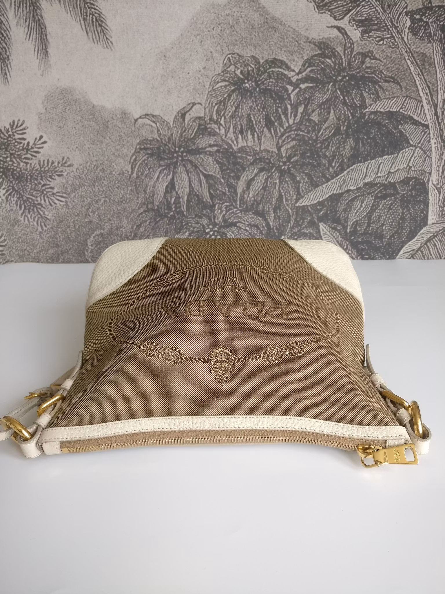 Prada Logo Jacquard crossbody bag
