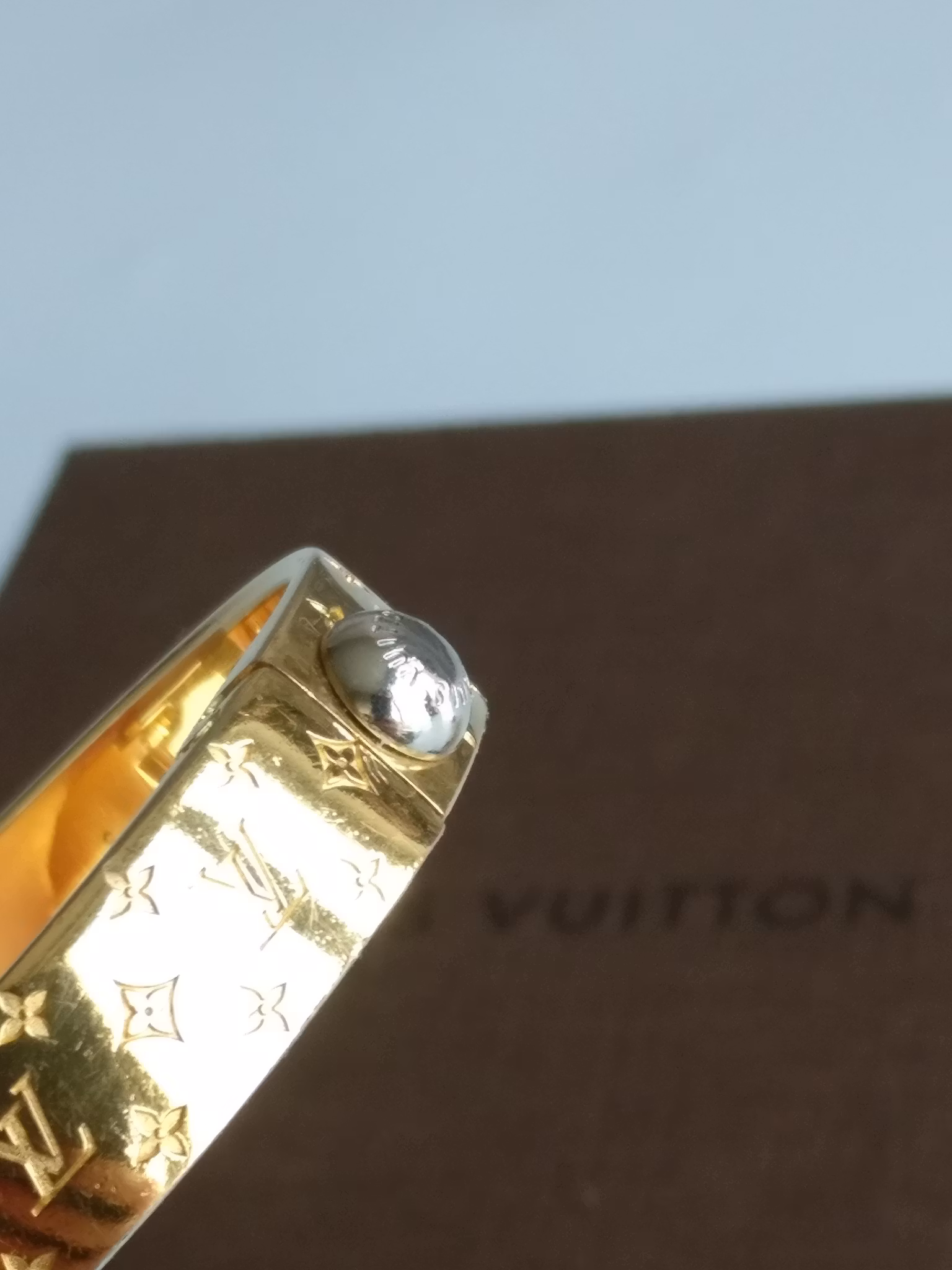 Louis Vuitton Nanogram cuff bracelet