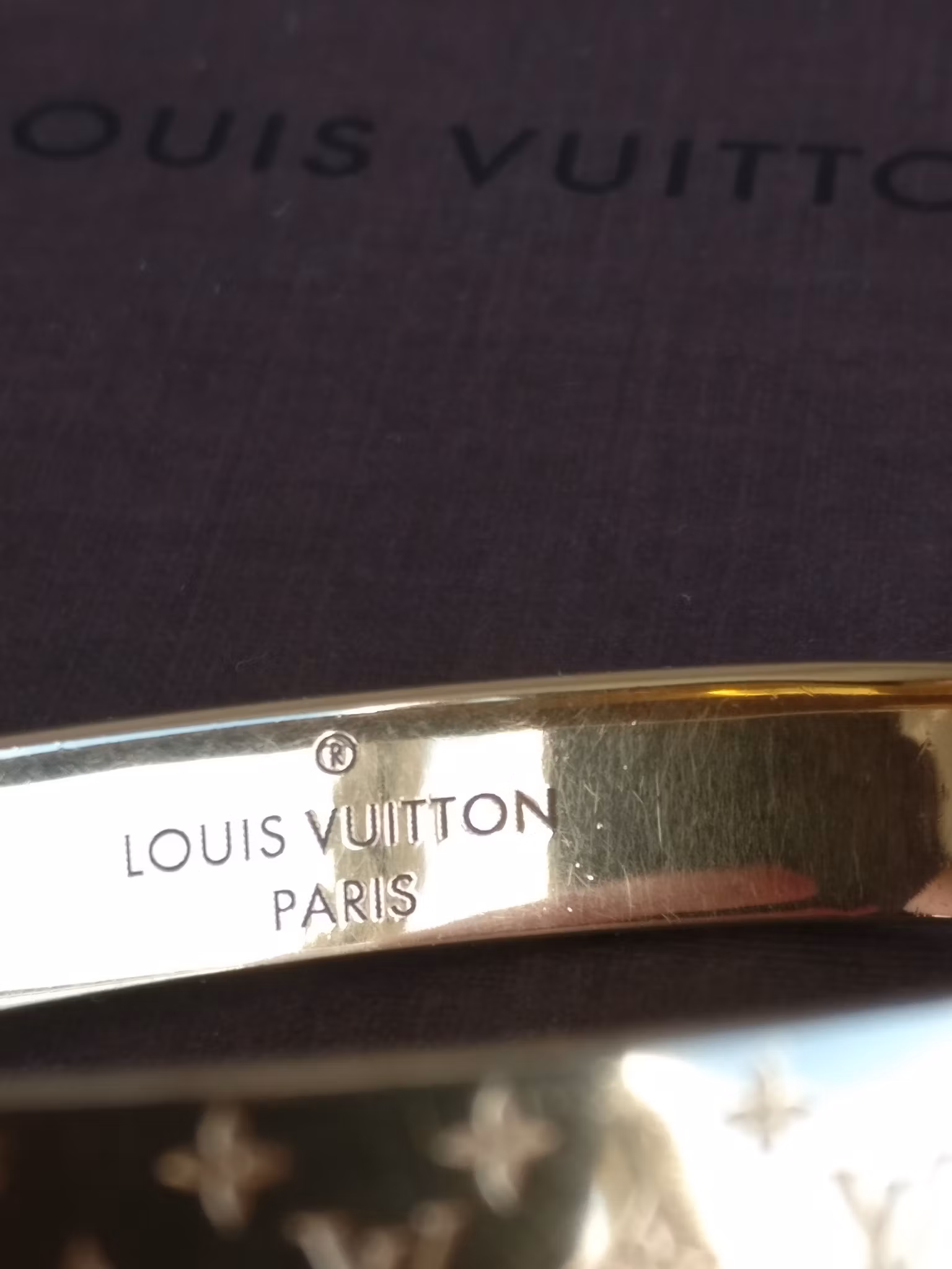 Louis Vuitton Nanogram cuff bracelet