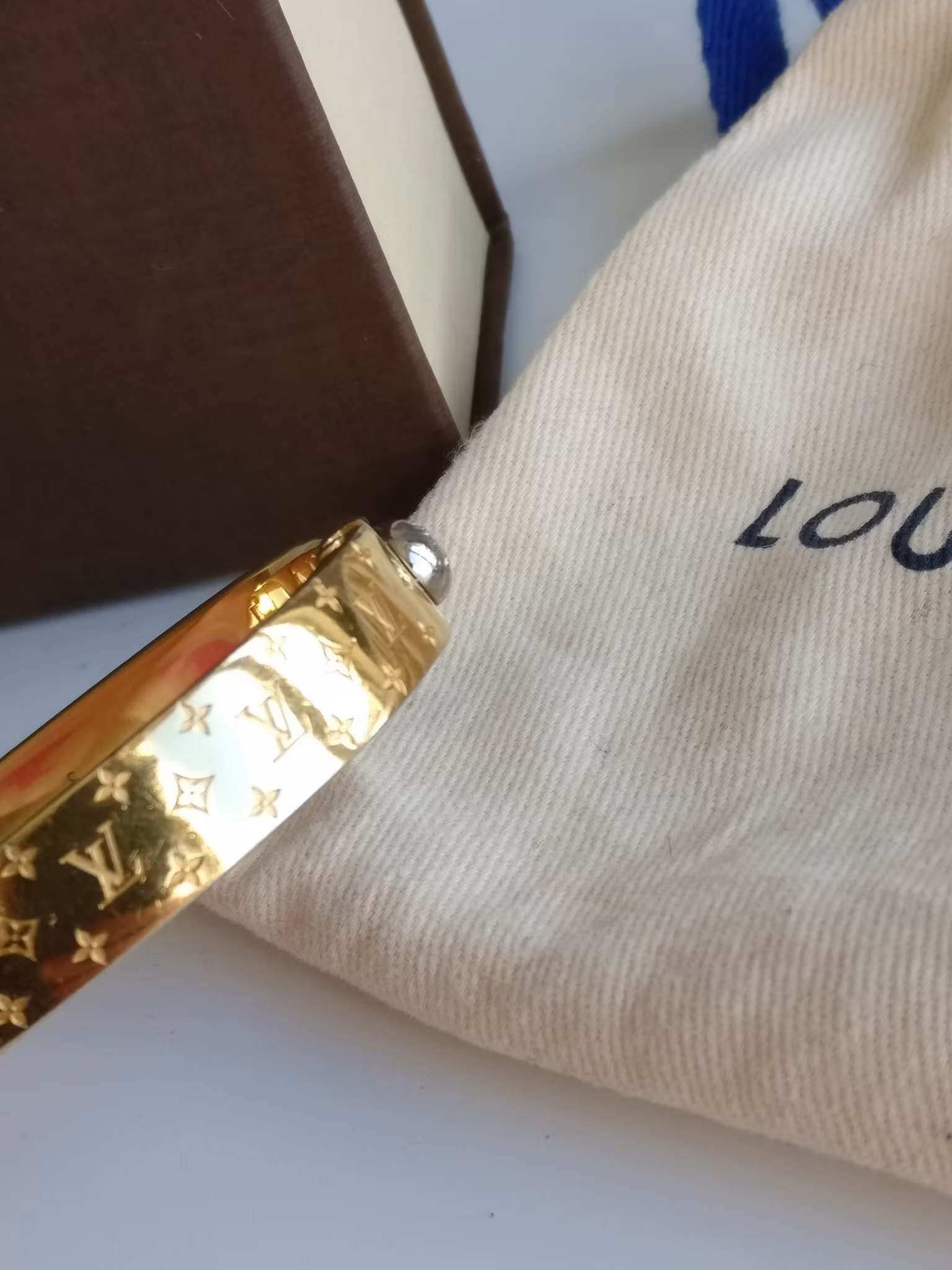 Louis Vuitton Nanogram cuff bracelet