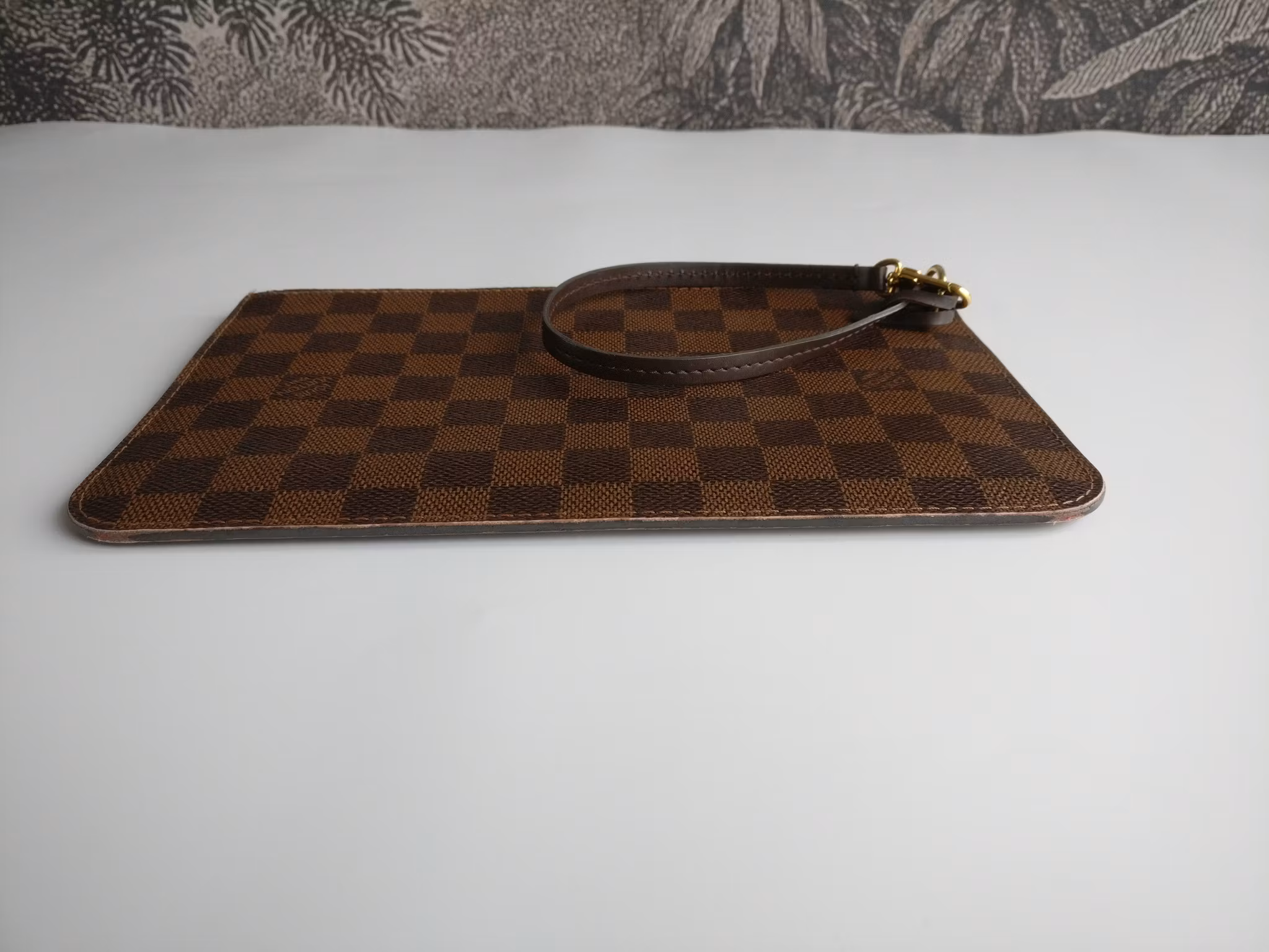 Louis Vuitton Neverfull MM pochette damier ebene