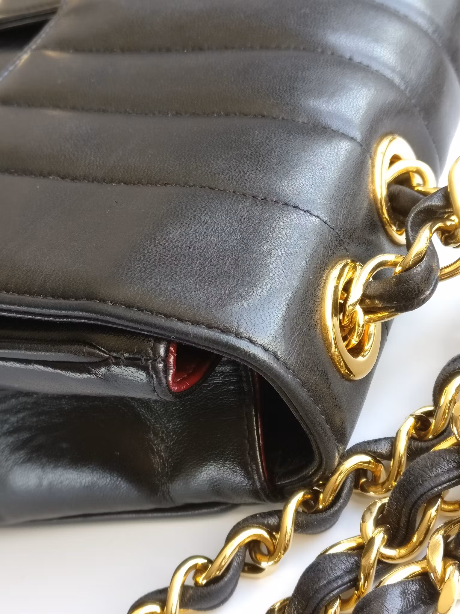 Chanel Jumbo Vertical Quilt Flap Bag