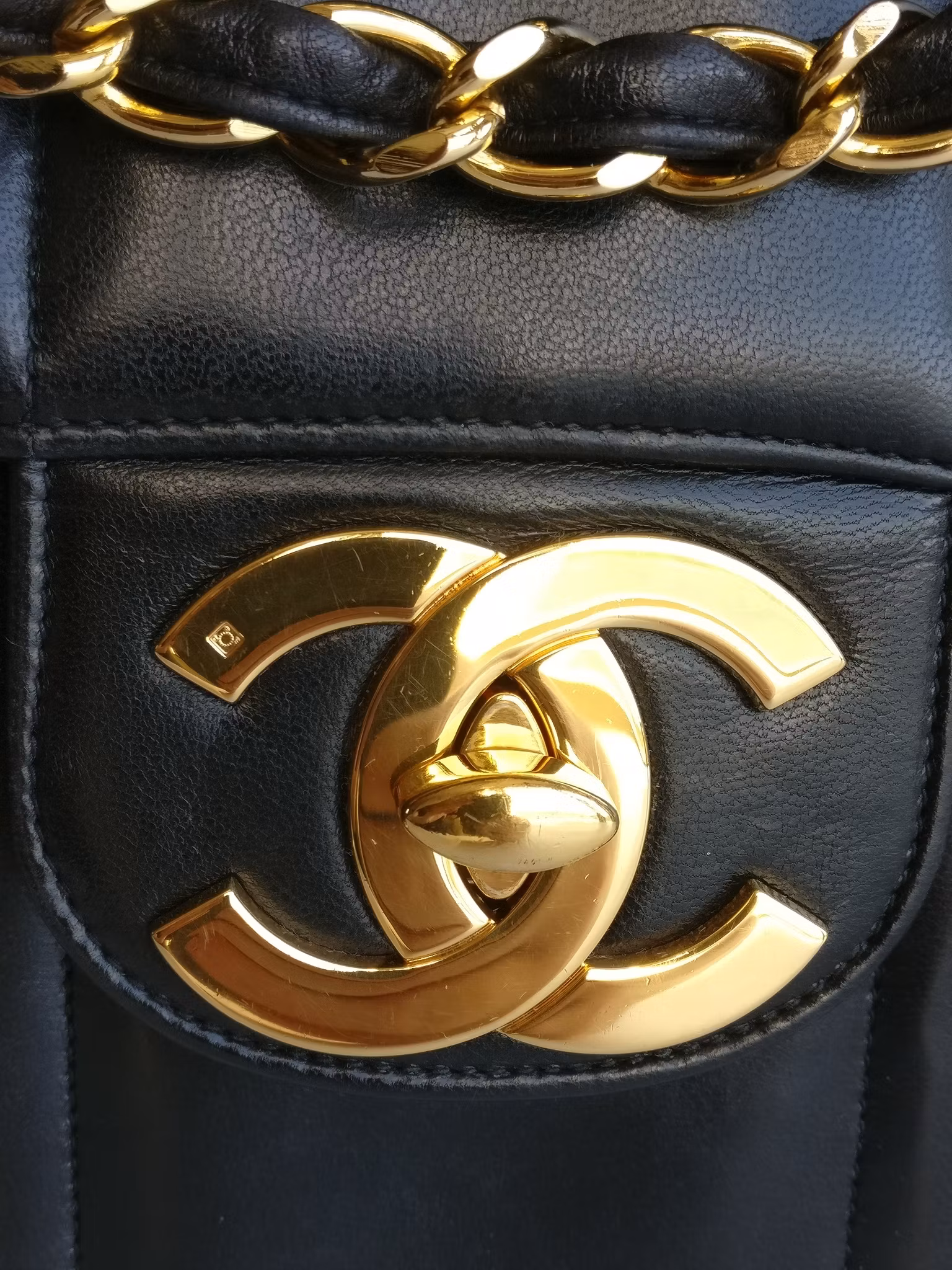 Chanel Jumbo Vertical Quilt Flap Bag