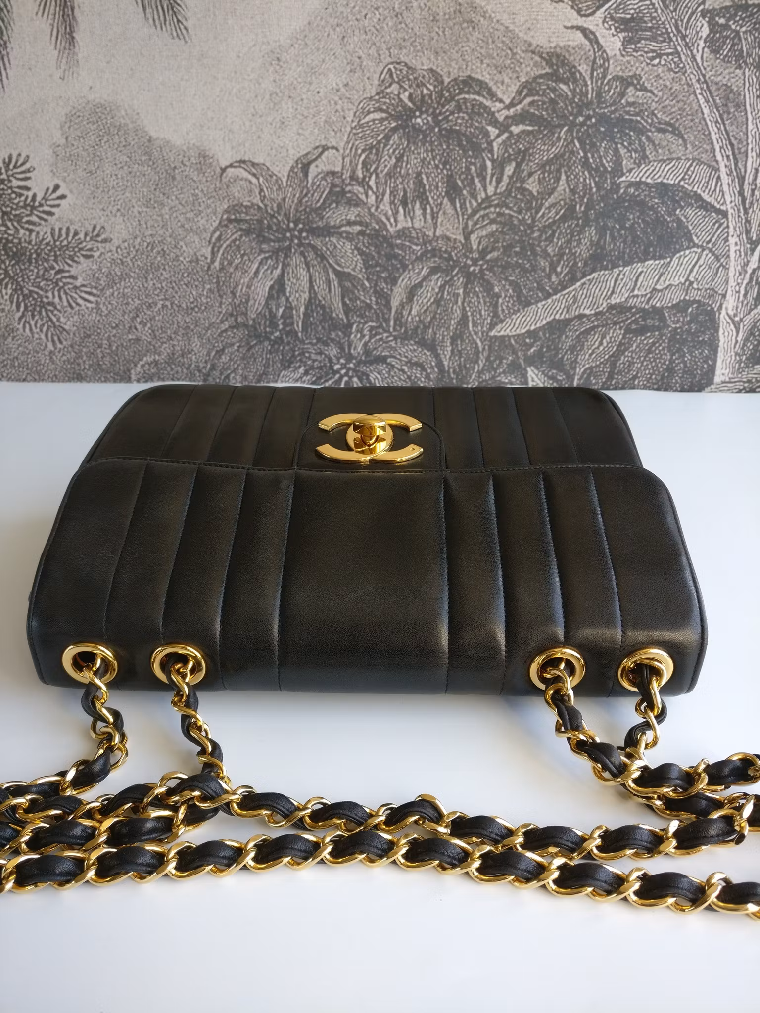 Chanel Jumbo Vertical Quilt Flap Bag