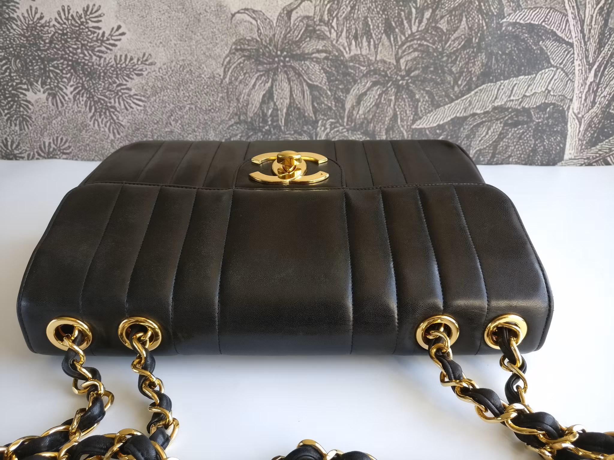 Chanel Jumbo Vertical Quilt Flap Bag