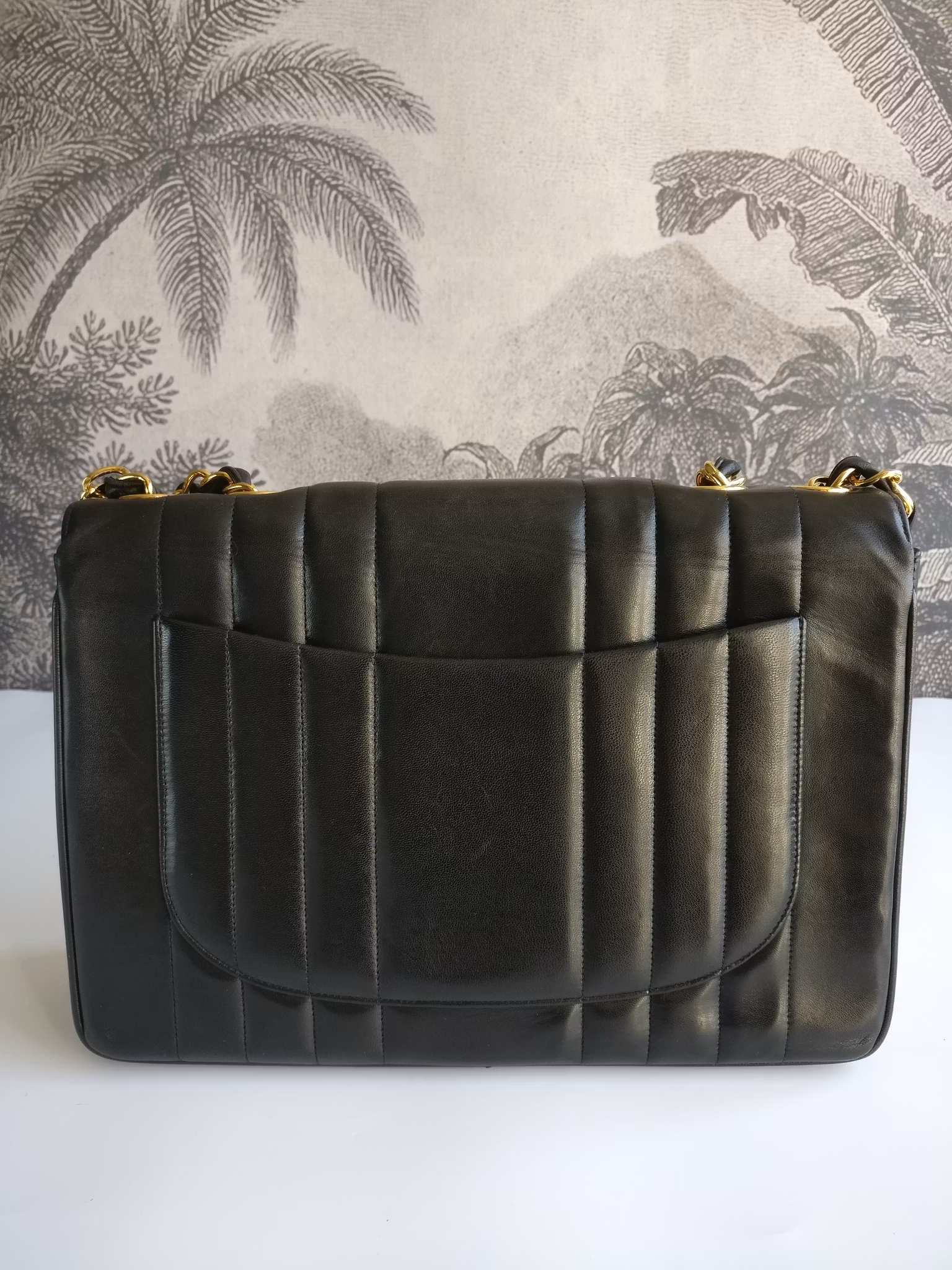 Chanel Jumbo Vertical Quilt Flap Bag