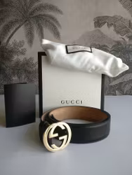 Gucci leather belt GG 85