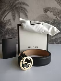 Gucci leather belt GG 85