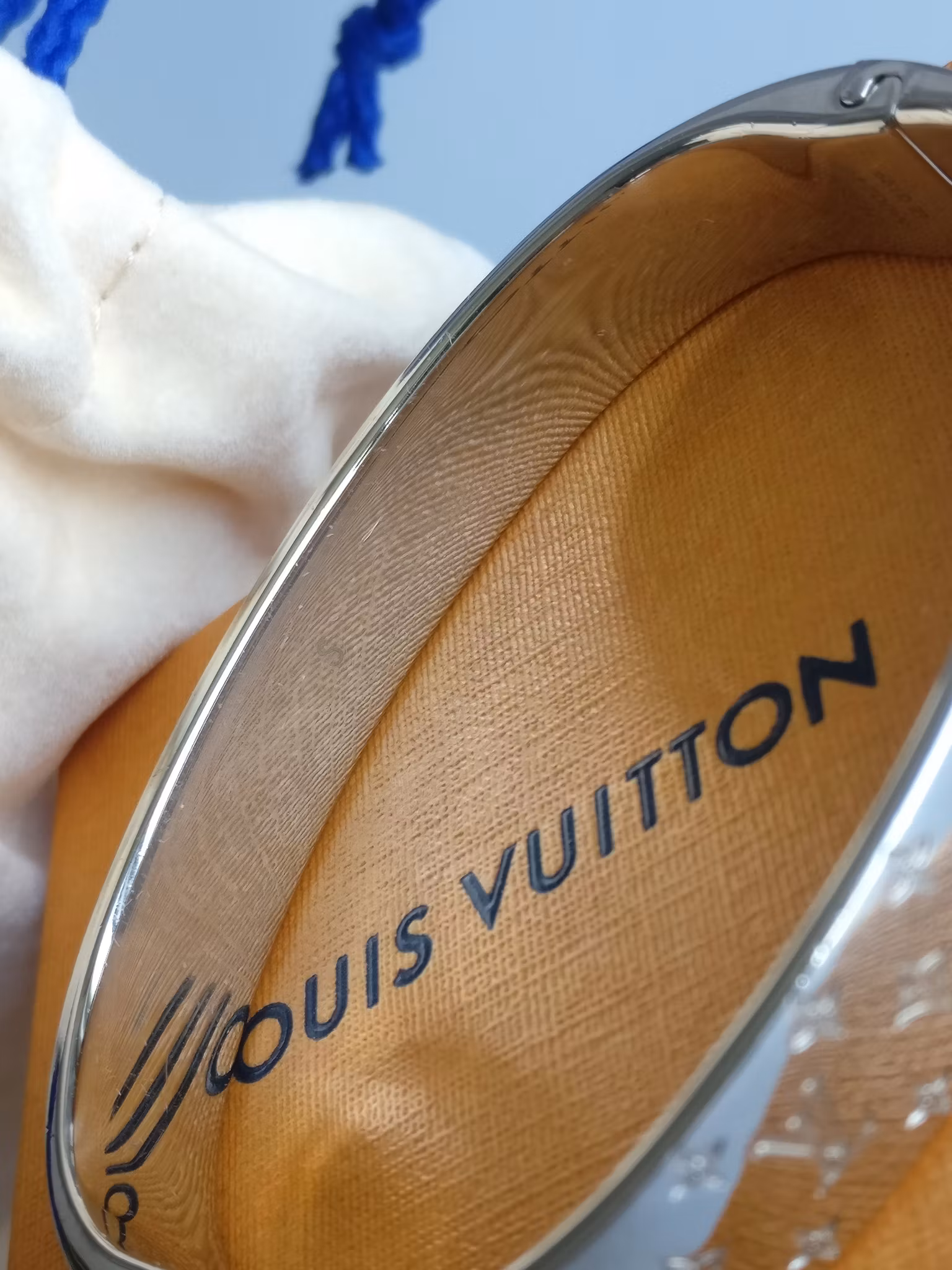 Louis Vuitton Nanogram cuff Bracelet silver
