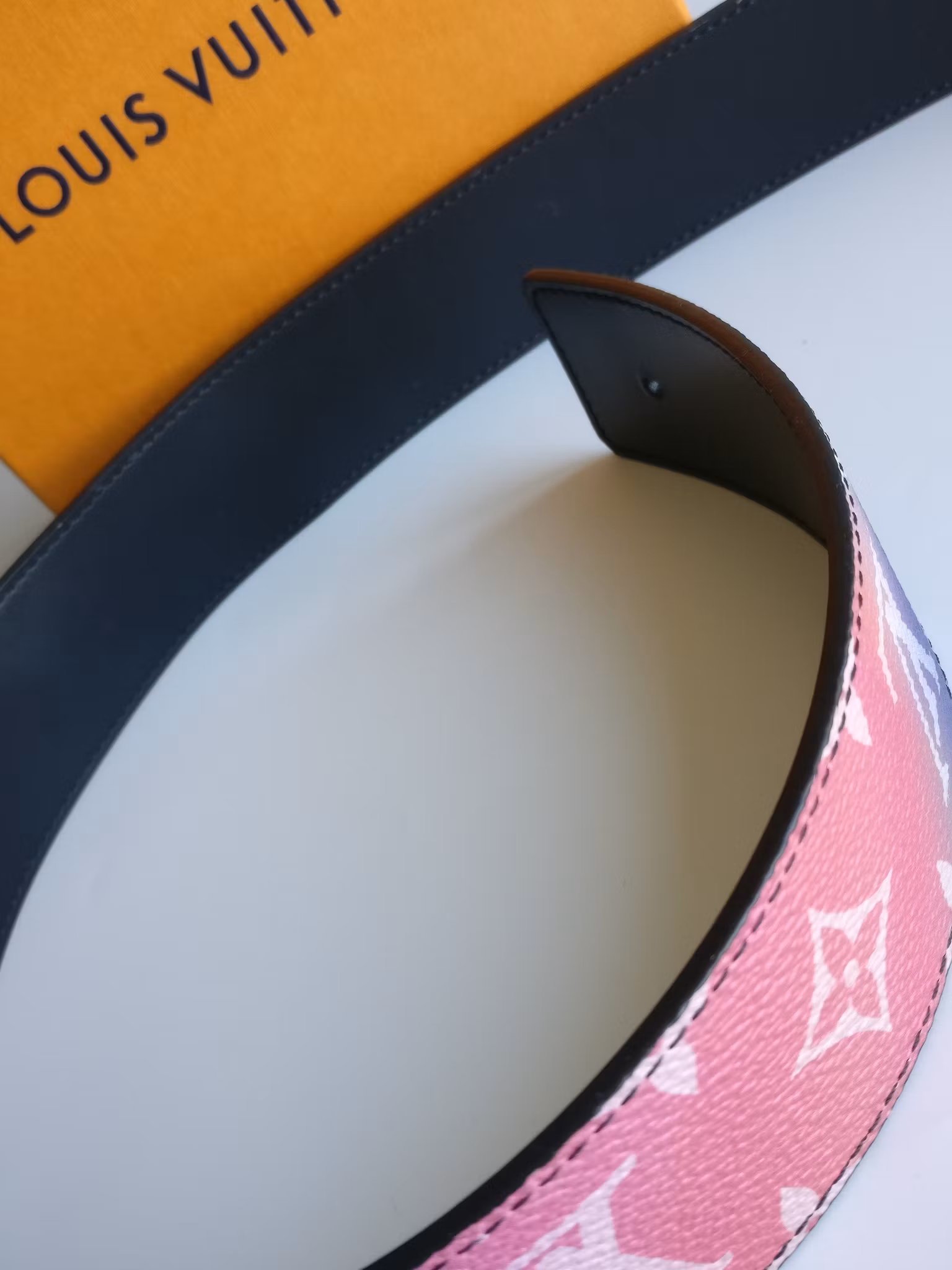 Louis Vuitton Sunset monogram canvas reversible belt