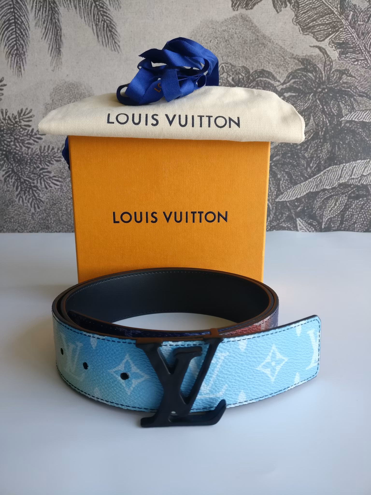 Louis Vuitton Sunset monogram canvas reversible belt