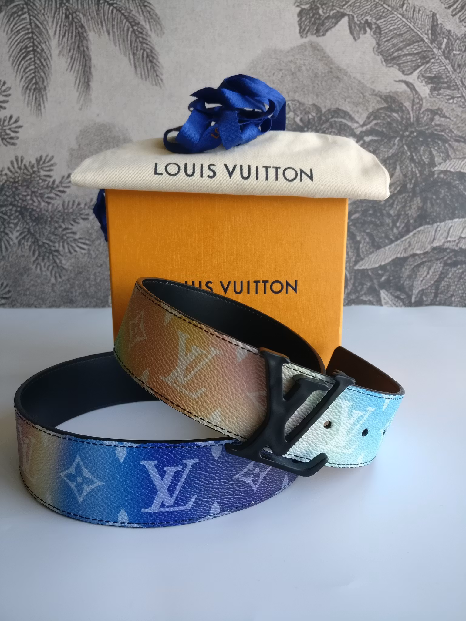 Louis Vuitton Sunset monogram canvas reversible belt