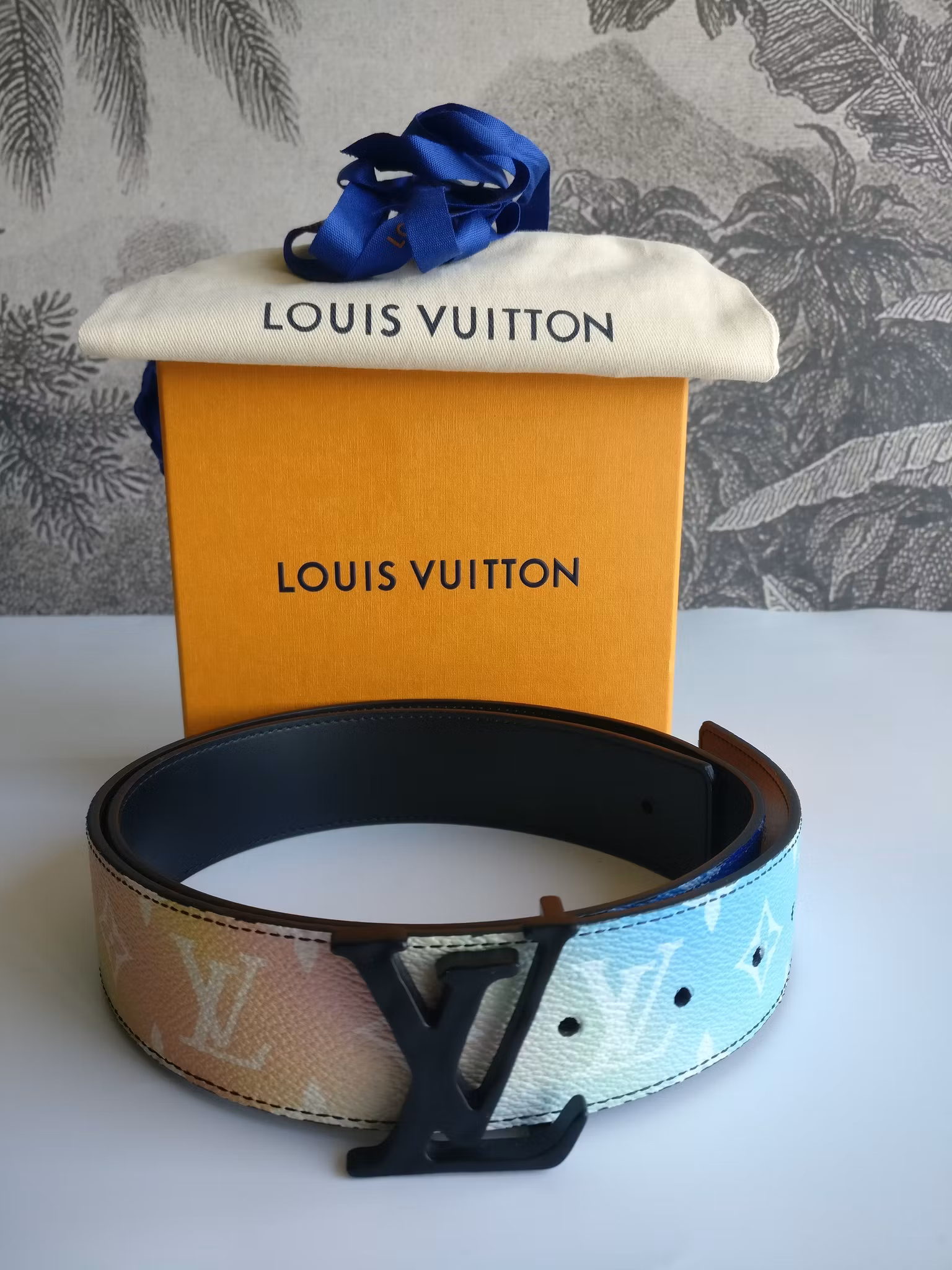 Louis Vuitton Sunset monogram canvas reversible belt