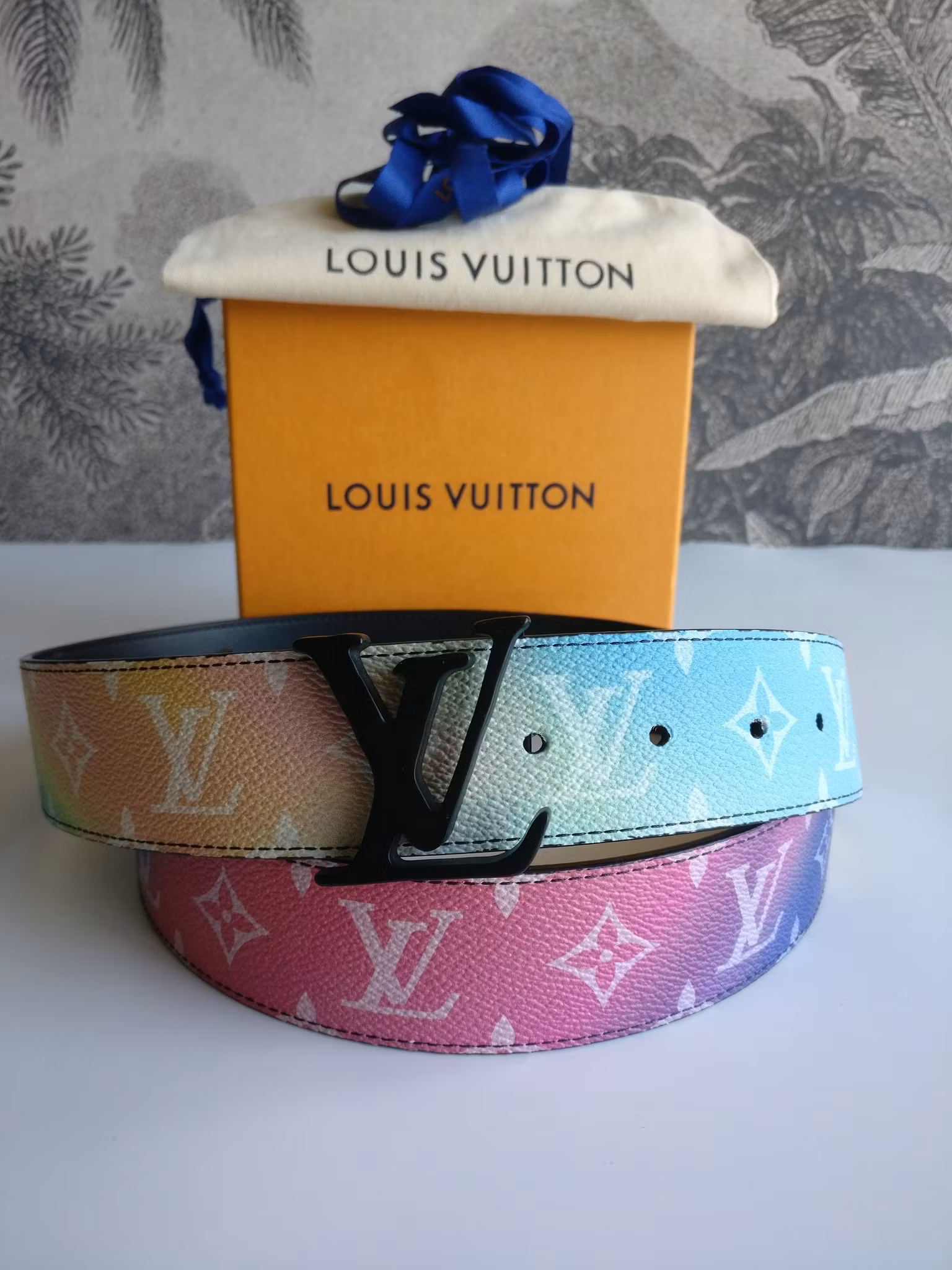 Louis Vuitton Sunset monogram canvas reversible belt