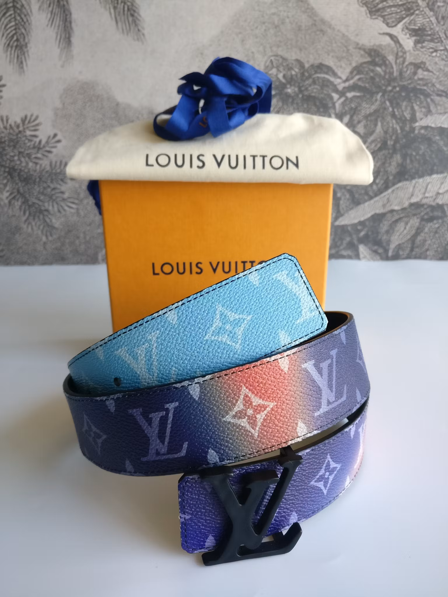 Louis Vuitton Sunset monogram canvas reversible belt