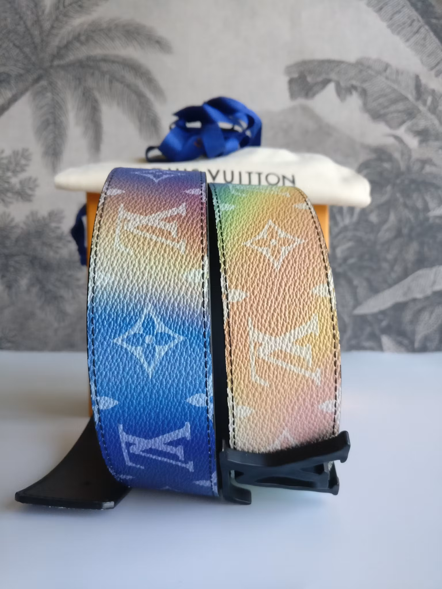 Louis Vuitton Sunset monogram canvas reversible belt