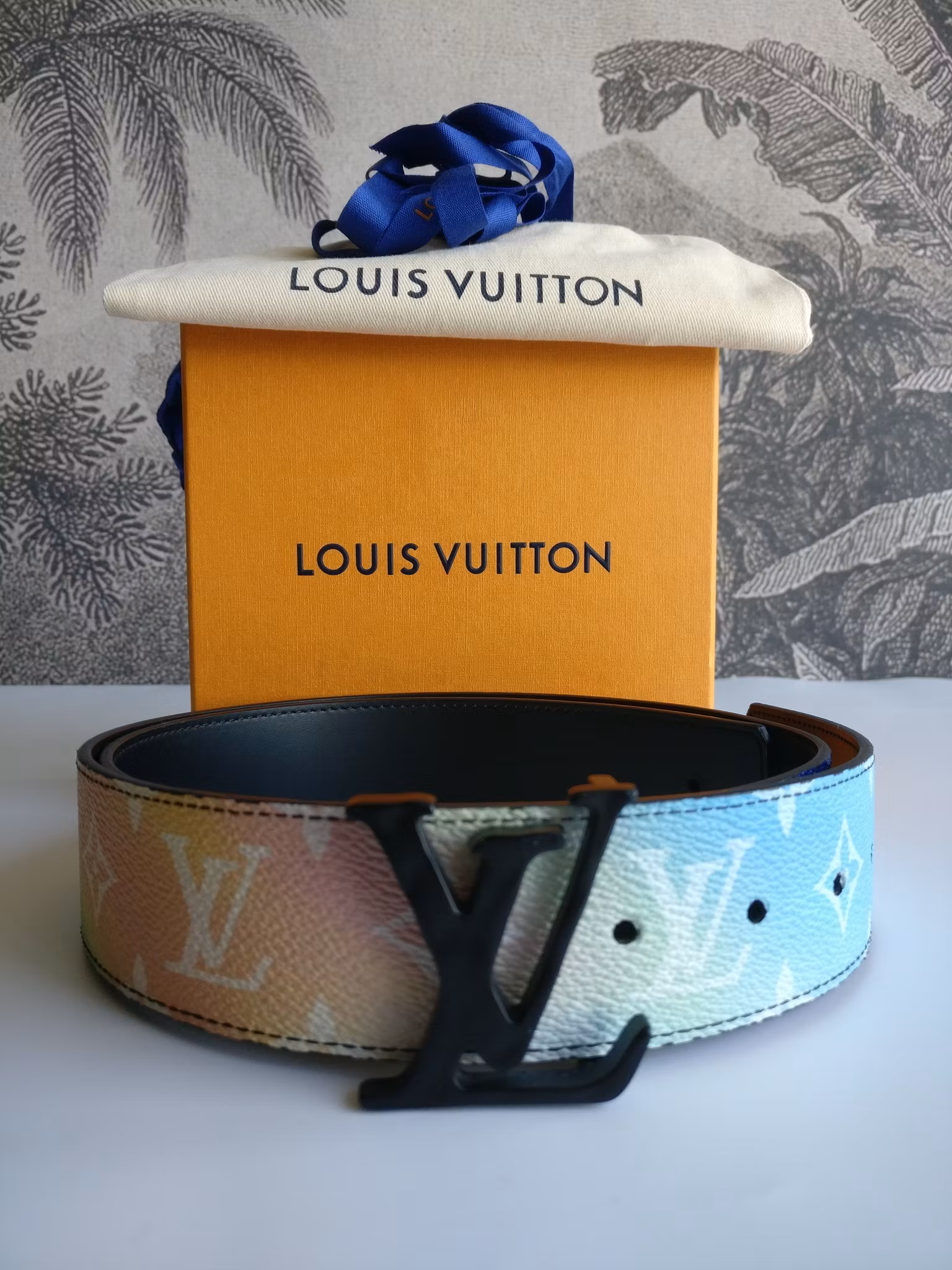 Louis Vuitton Sunset monogram canvas reversible belt