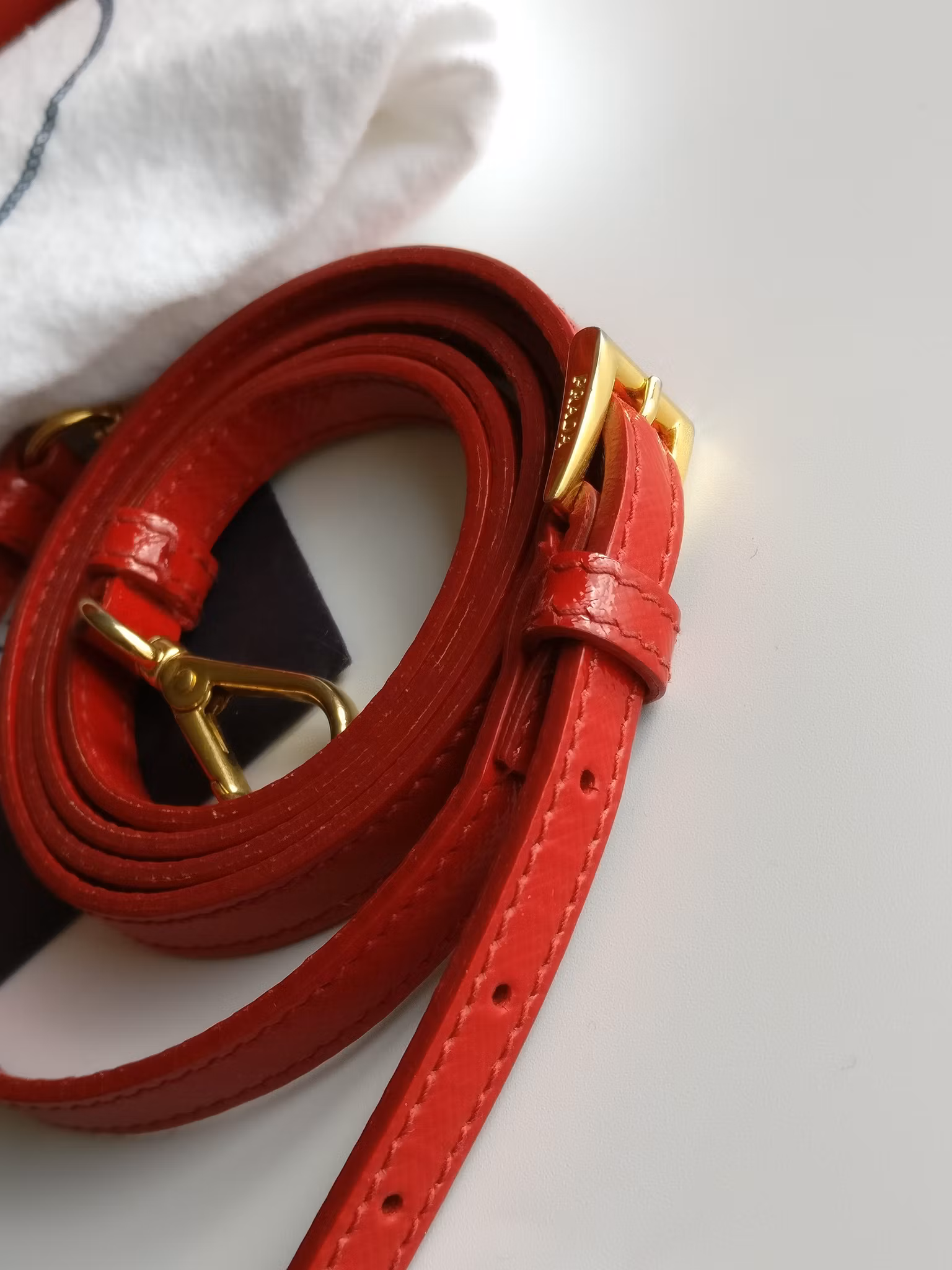 Prada Saffiano Lux Promenade Vernice Alma 25 small