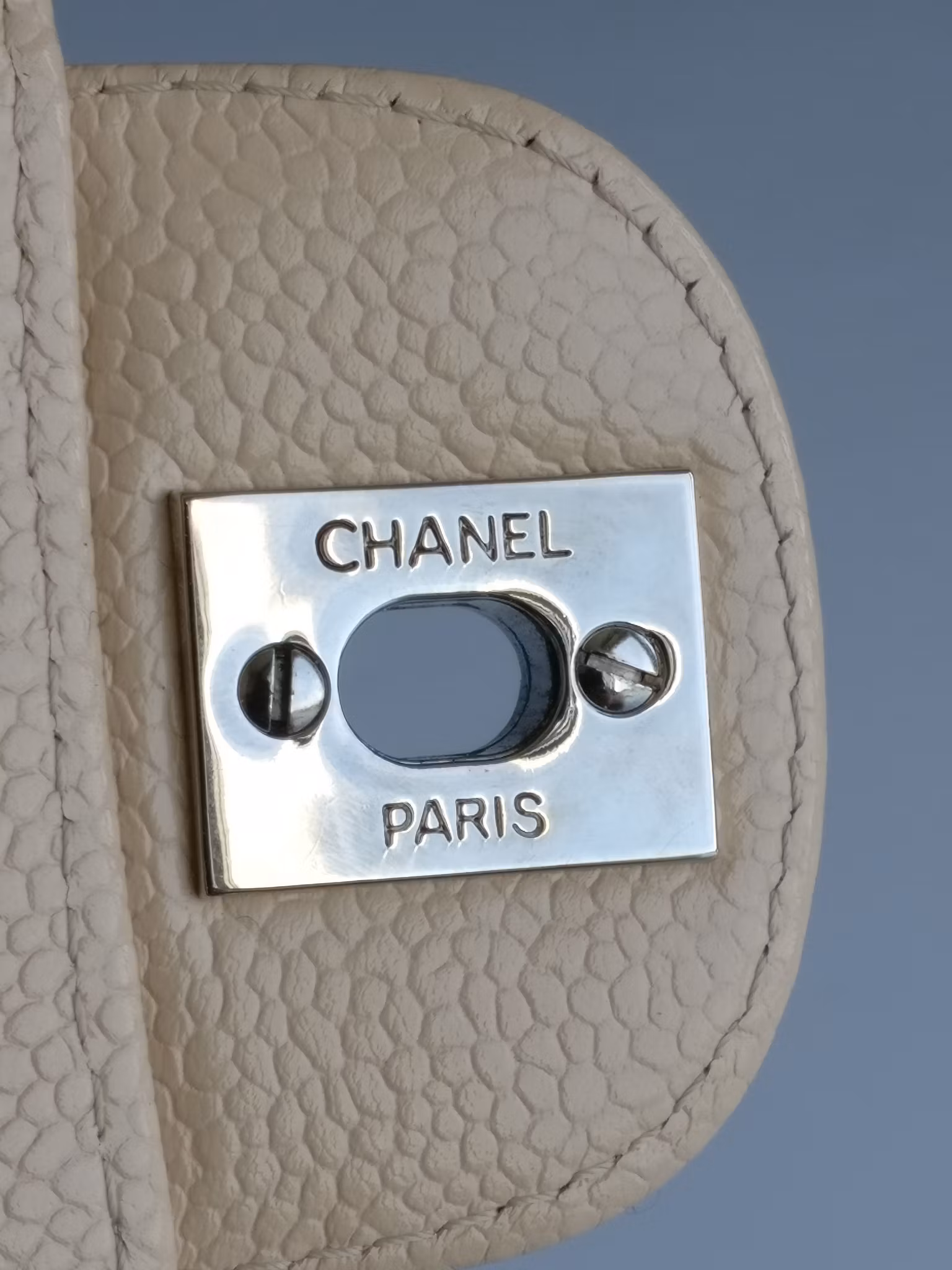 Chanel East West flap bag caviar