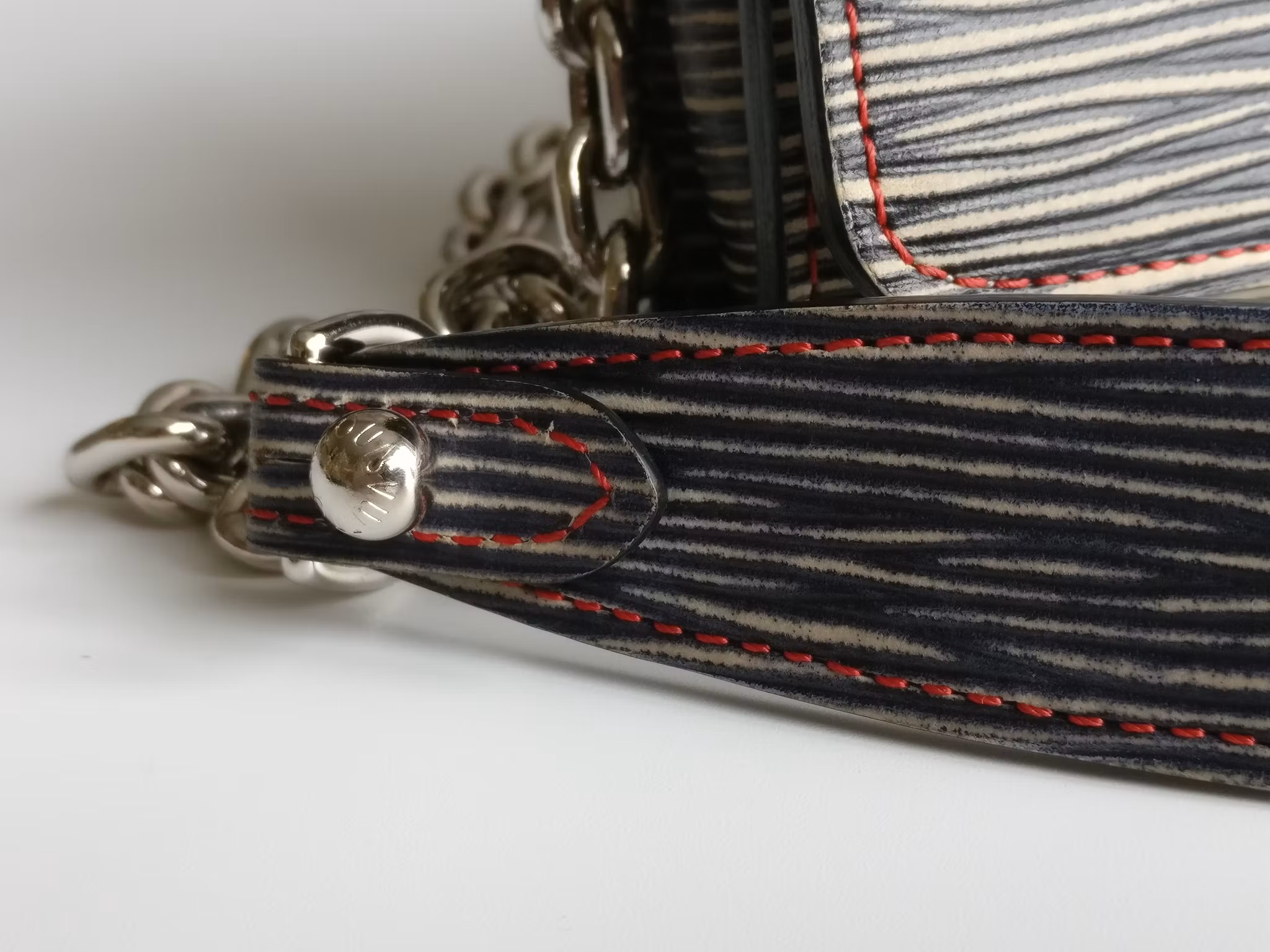 Louis Vuitton Epi Twist Denim Chain Wallet